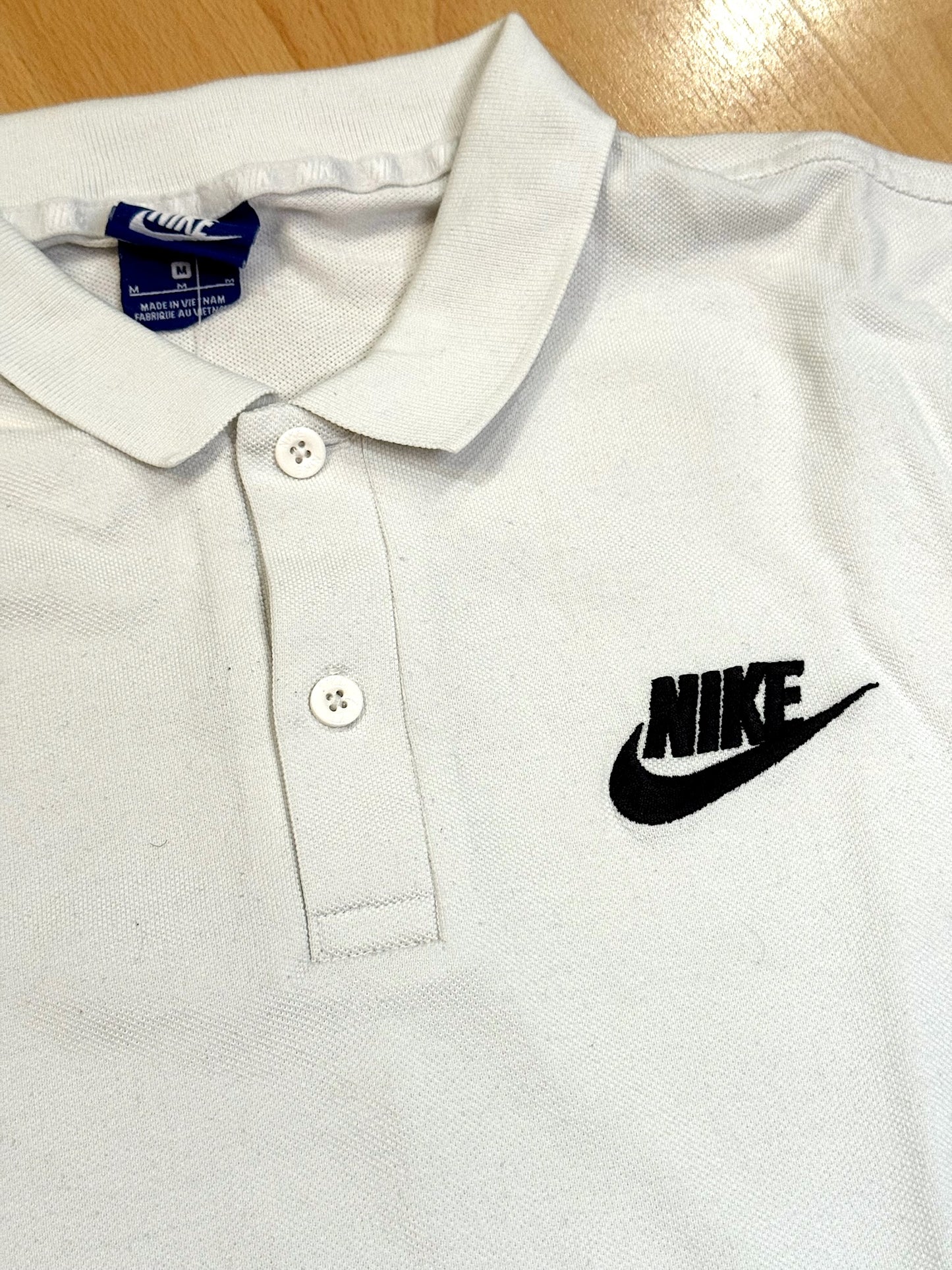 Vintage 00s NIKE "WHITE" POLO SZ: M