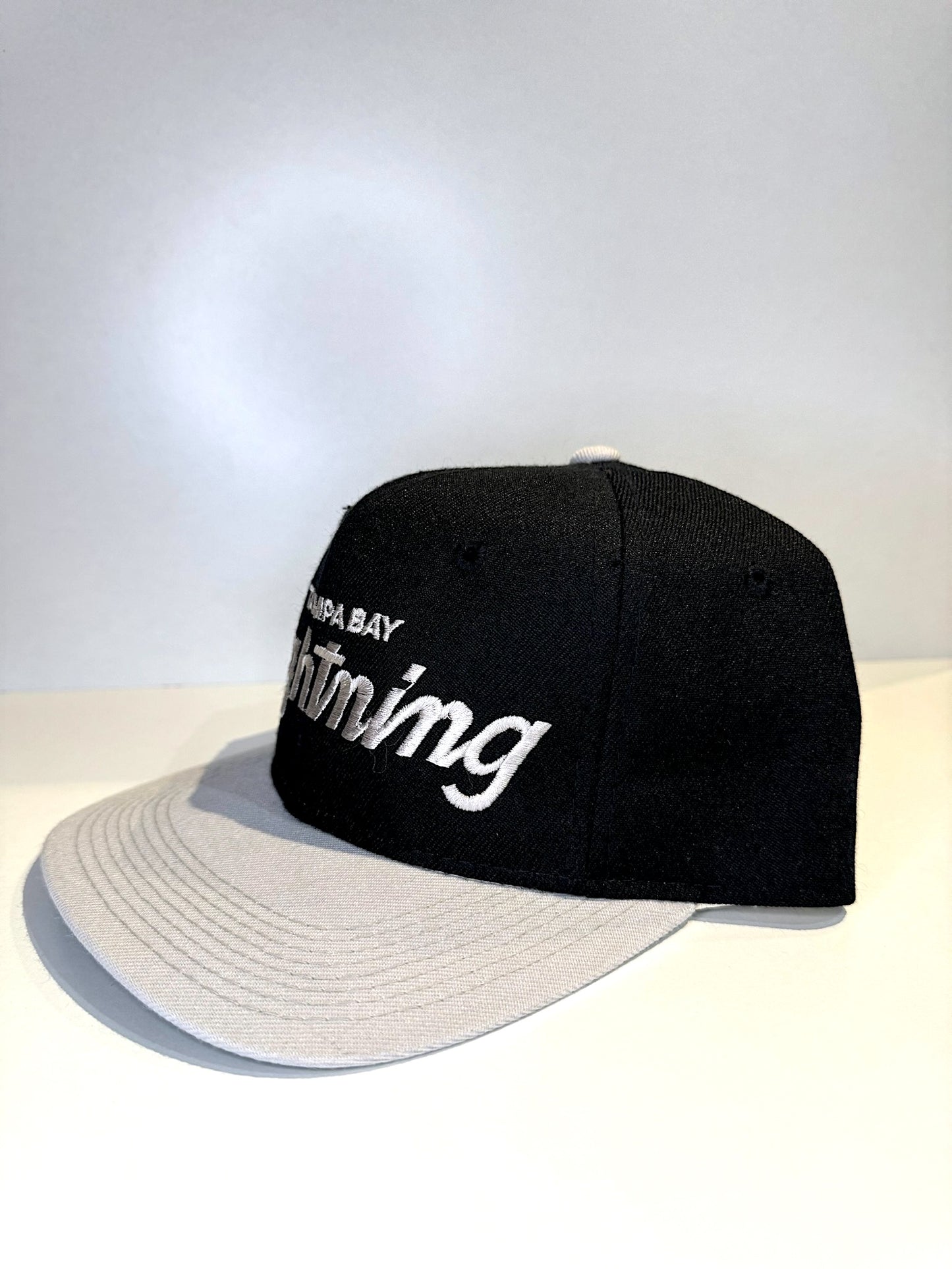 VINTAGE 90s TAMPA BAY LIGHTNING SPORTS SPECIALTIES "SCRIPT / WOOL" SNAPBACK CAP HAT