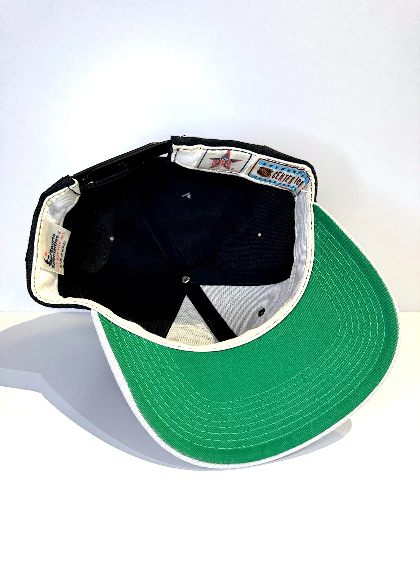 VINTAGE 90s TAMPA BAY LIGHTNING SPORTS SPECIALTIES "SCRIPT / WOOL" SNAPBACK CAP HAT