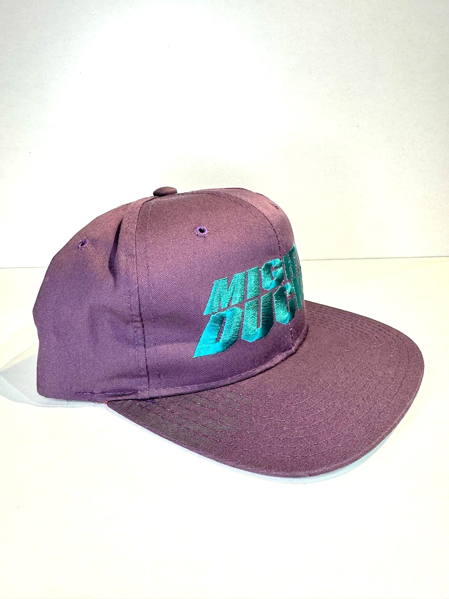 VINTAGE 90s MIGHTY DUCKS "SCRIPT" STARTER SNAPBACK CAP HAT