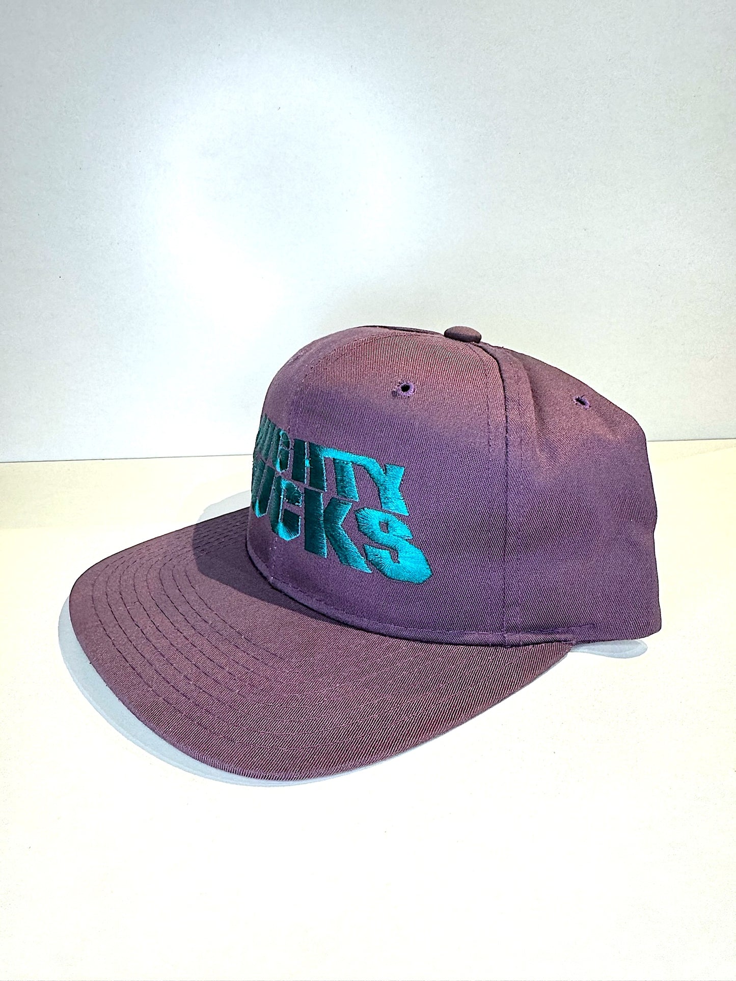 VINTAGE 90s MIGHTY DUCKS "SCRIPT" STARTER SNAPBACK CAP HAT