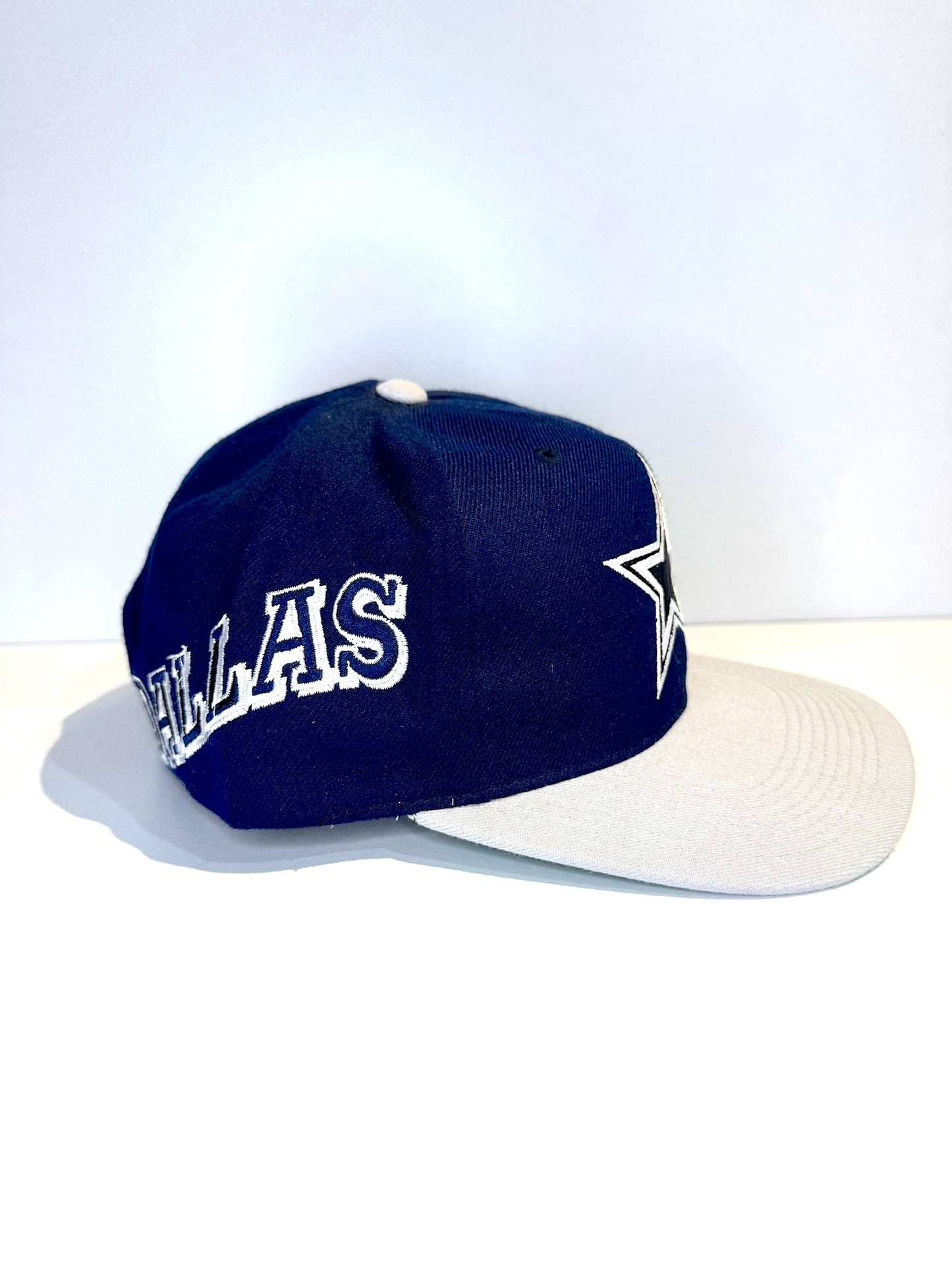 VINTAGE 90s DALLAS COWBOYS SPORTS SPECIALTIES "WOOL" SNAPBACK CAP HAT