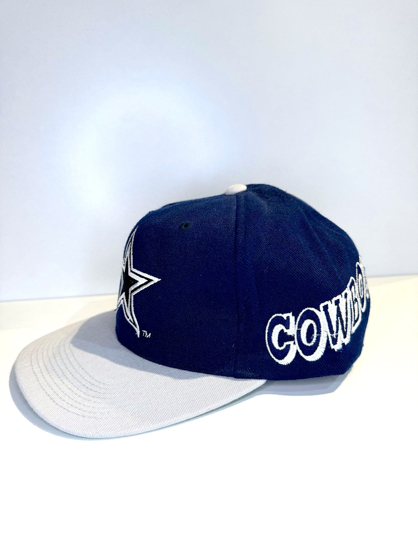 VINTAGE 90s DALLAS COWBOYS SPORTS SPECIALTIES "WOOL" SNAPBACK CAP HAT