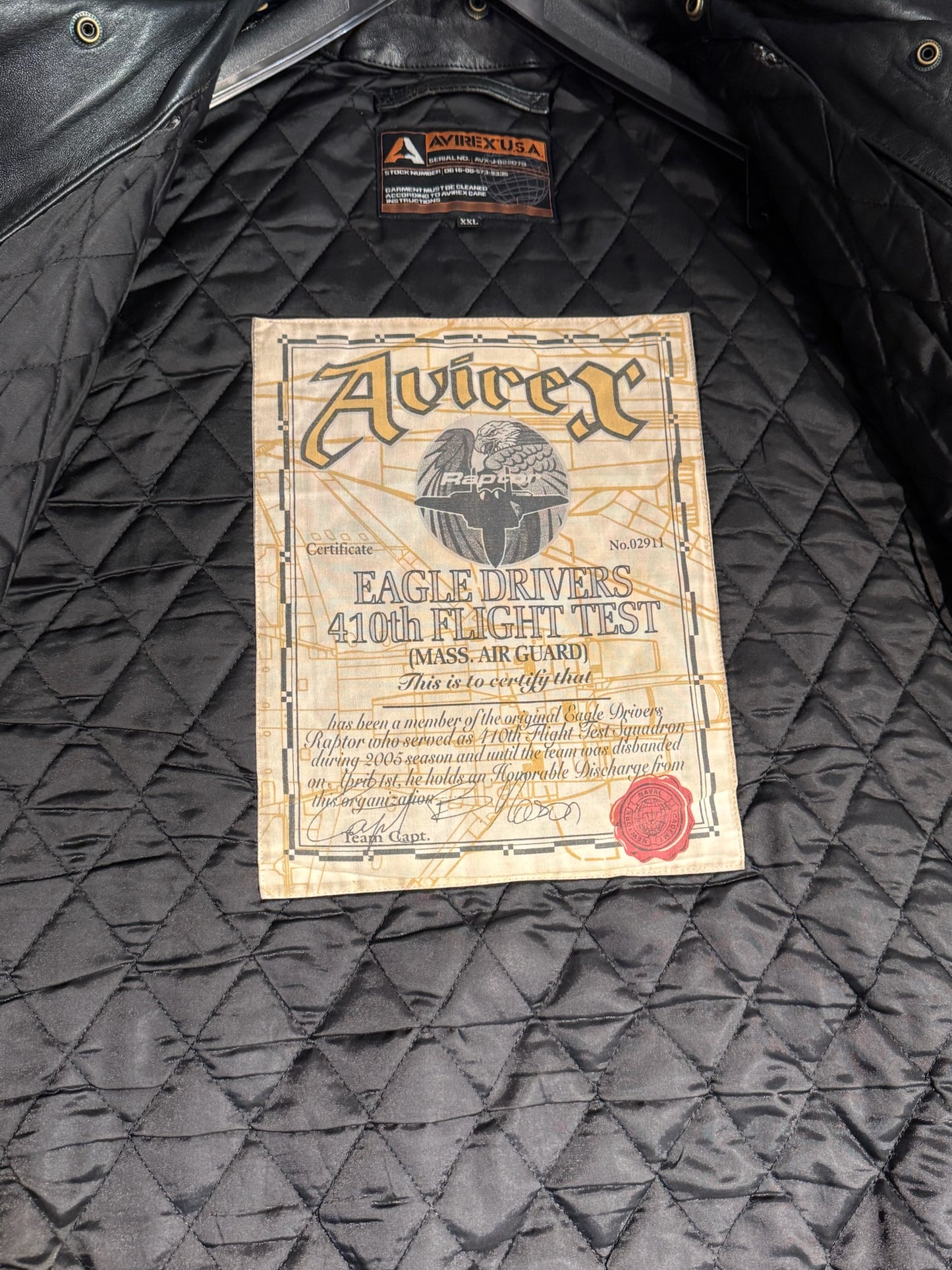 Y2K AVIREX NEW YORK "NAVAL ACADEMY"VARSITY JACKET SZ: XXL