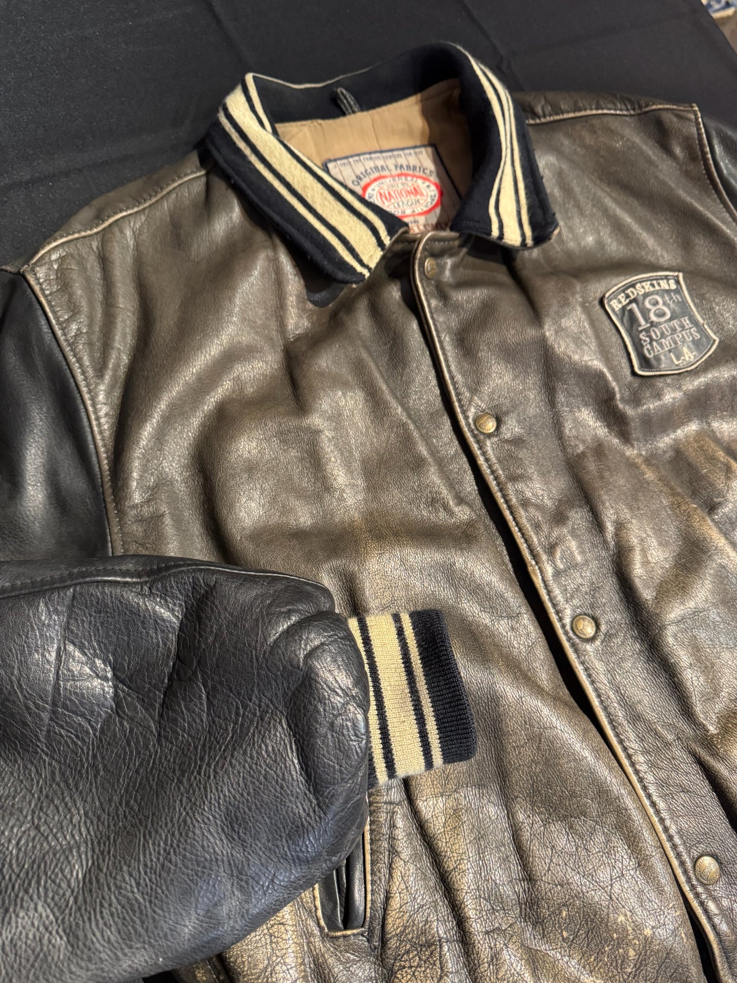 VINTAGE REDSKINS "NATIONAL LEAGUE" VARSITY JACKET SZ: 3XL