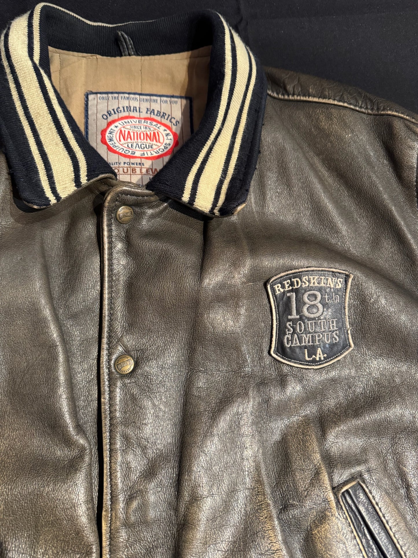 VINTAGE REDSKINS "NATIONAL LEAGUE" VARSITY JACKET SZ: 3XL