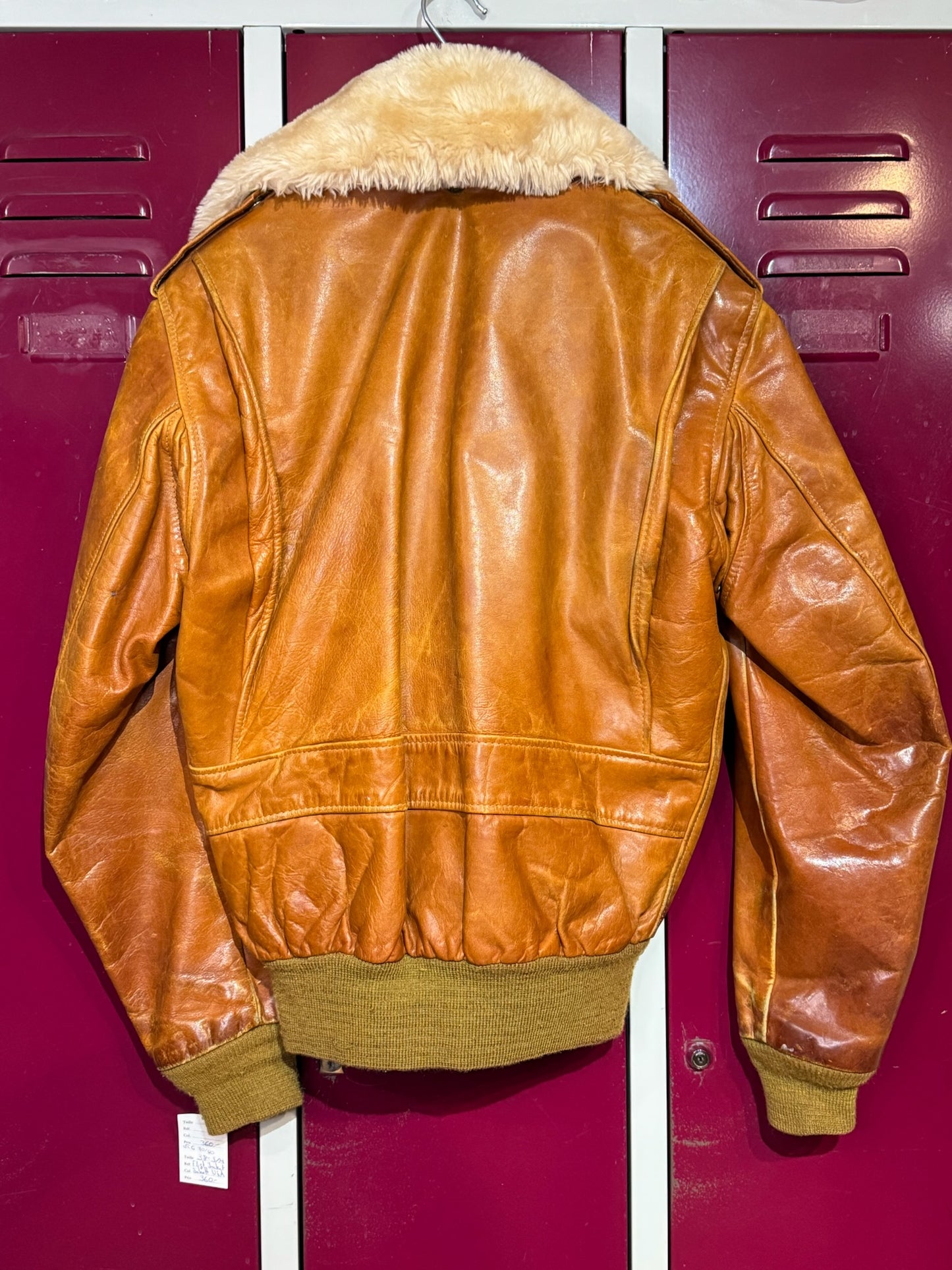 VINTAGE 80s SCHOTT N.Y.C 184SM FLIGHT JACKET SZ: 38