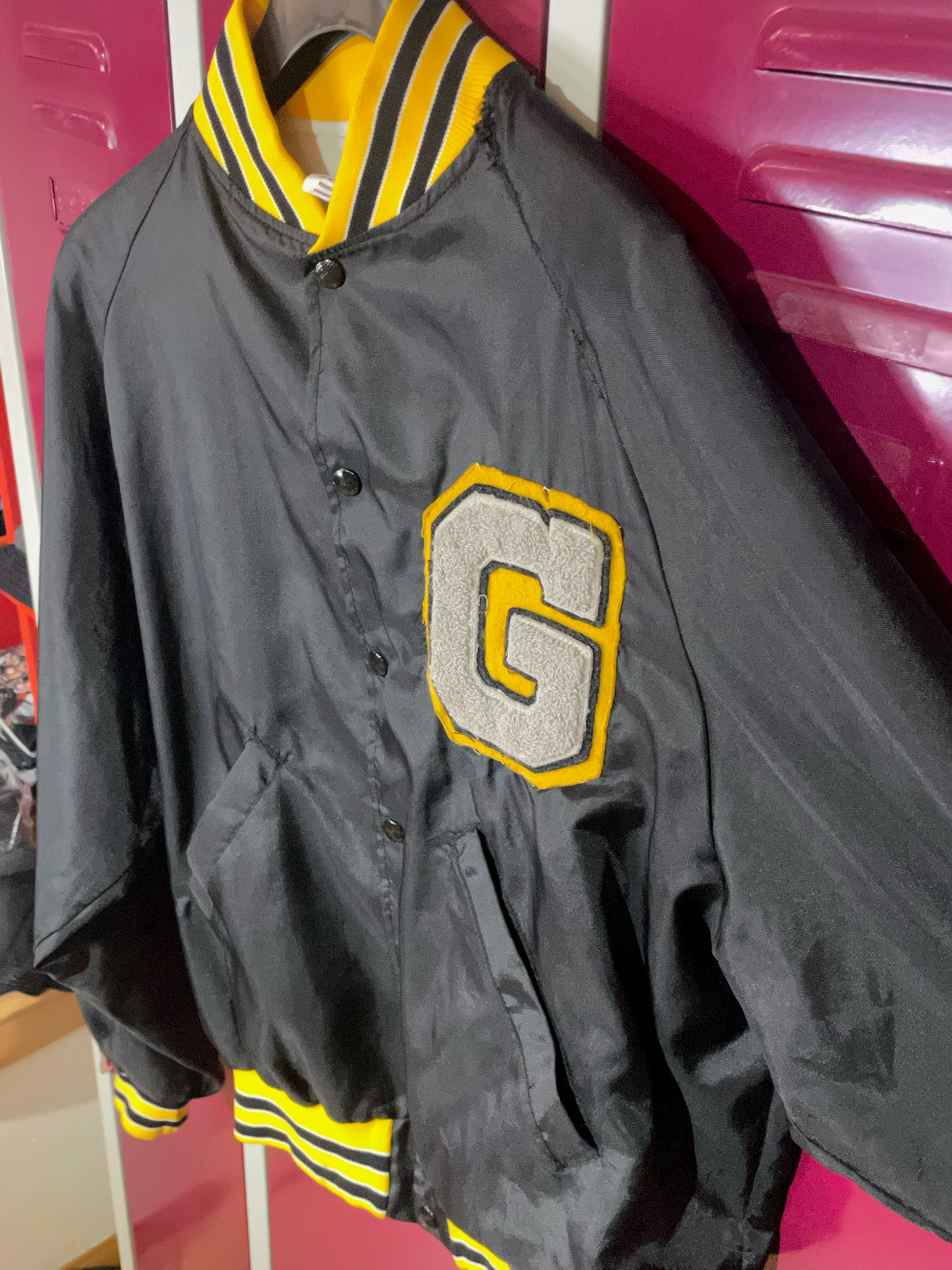 VINTAGE GALESBURG UNIVERSITY TEDDY JACKET SZ: M