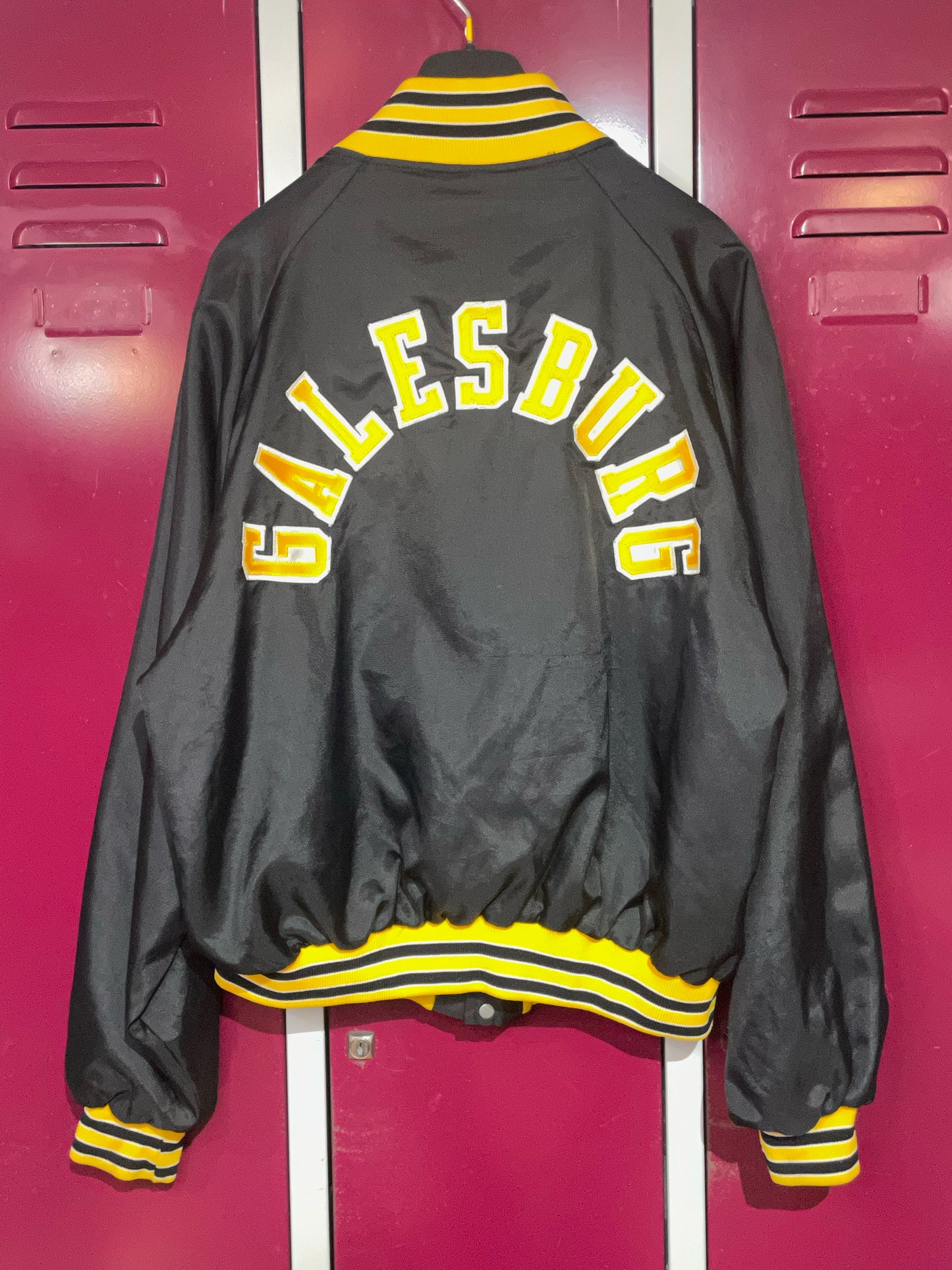 VINTAGE GALESBURG UNIVERSITY TEDDY JACKET SZ: M