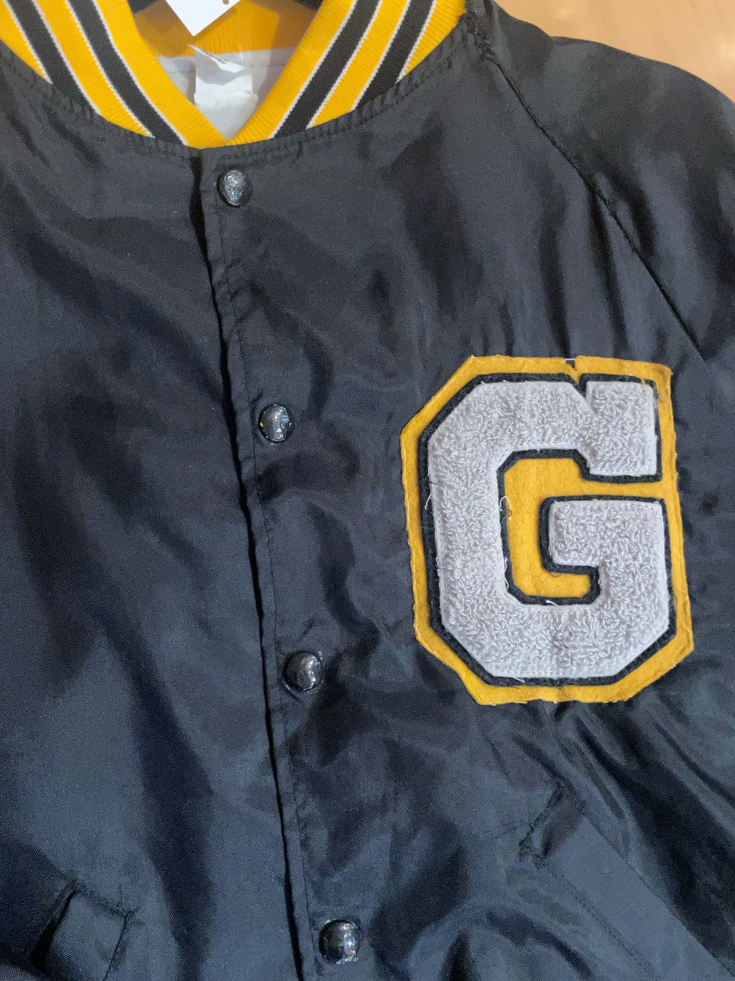 VINTAGE GALESBURG UNIVERSITY TEDDY JACKET SZ: M