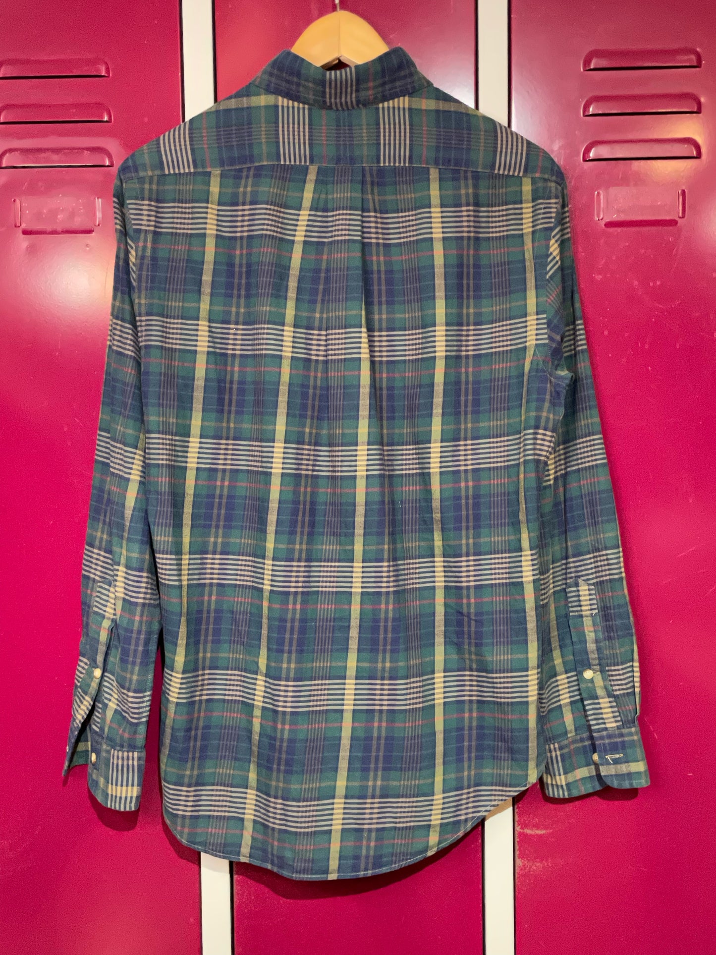 POLO RALPH LAUREN SLIM FIT CHECKED SHIRT SZ: M