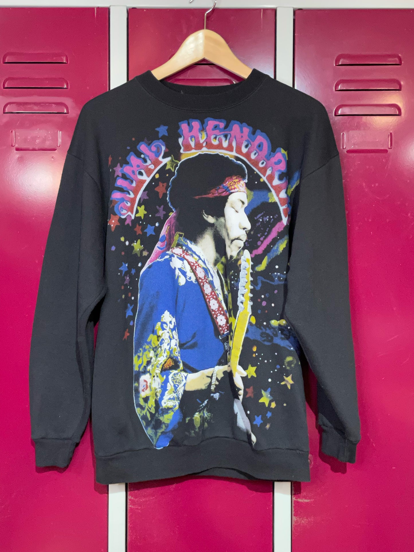 VINTAGE 90s JIMI HENDRIX CREWNECK SWEATSHIRT SZ: M