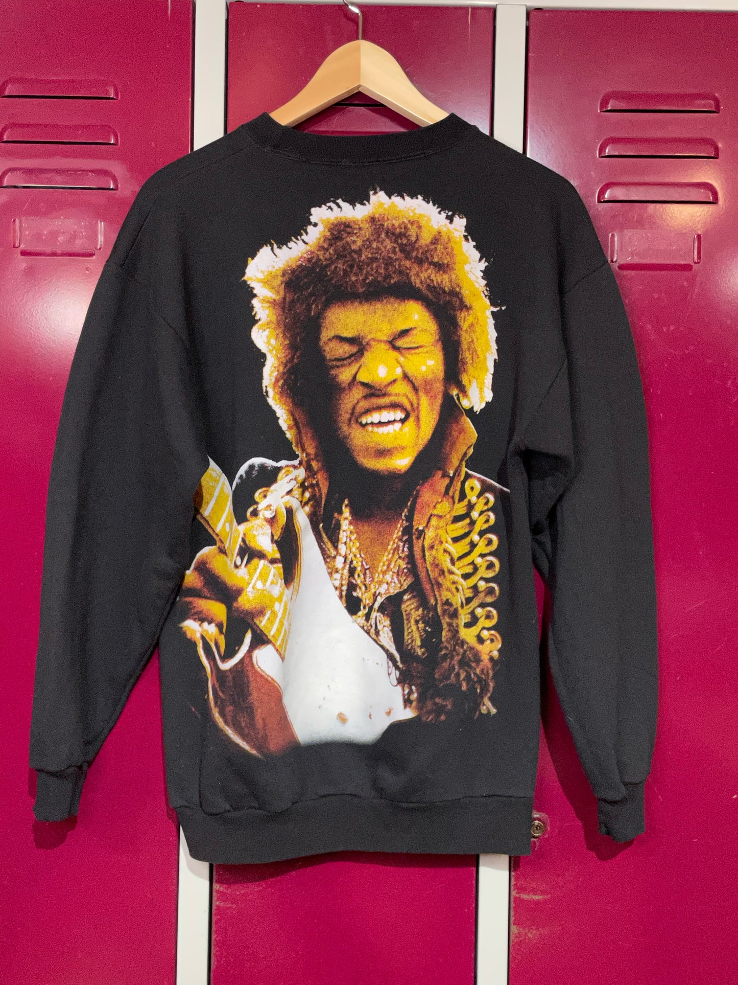 VINTAGE 90s JIMI HENDRIX CREWNECK SWEATSHIRT SZ: M