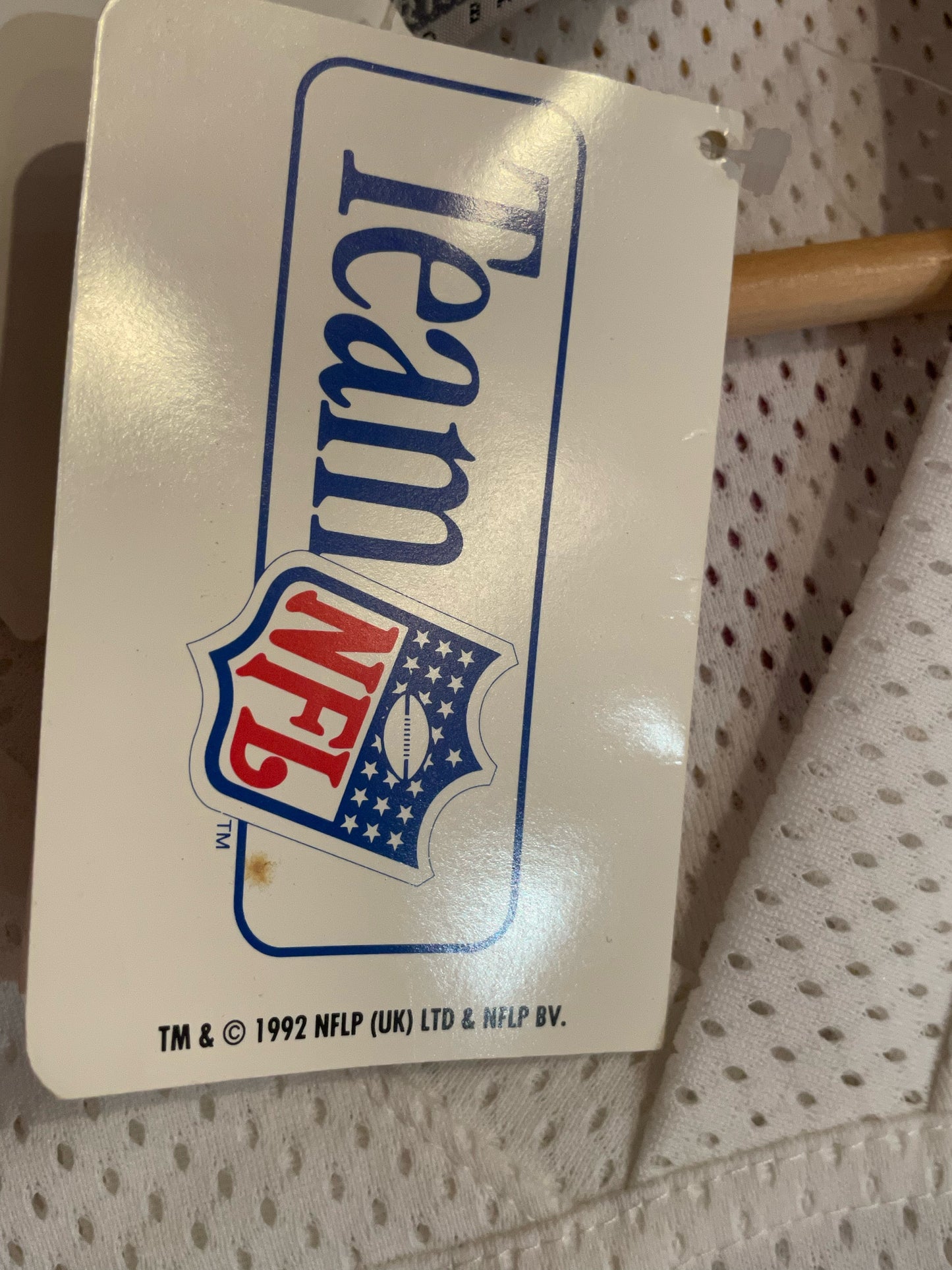 "DS" VINTAGE 90s PRO ONE WASHINGTON REDSKINS "28" NFL JERSEY  SZ: L