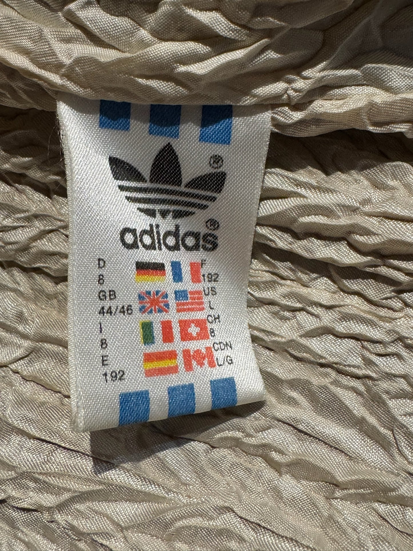 VINTAGE 1996 ADIDAS OLYMPIC "LAKE PLACID" 1932 LEATHER JACKET SZ: L