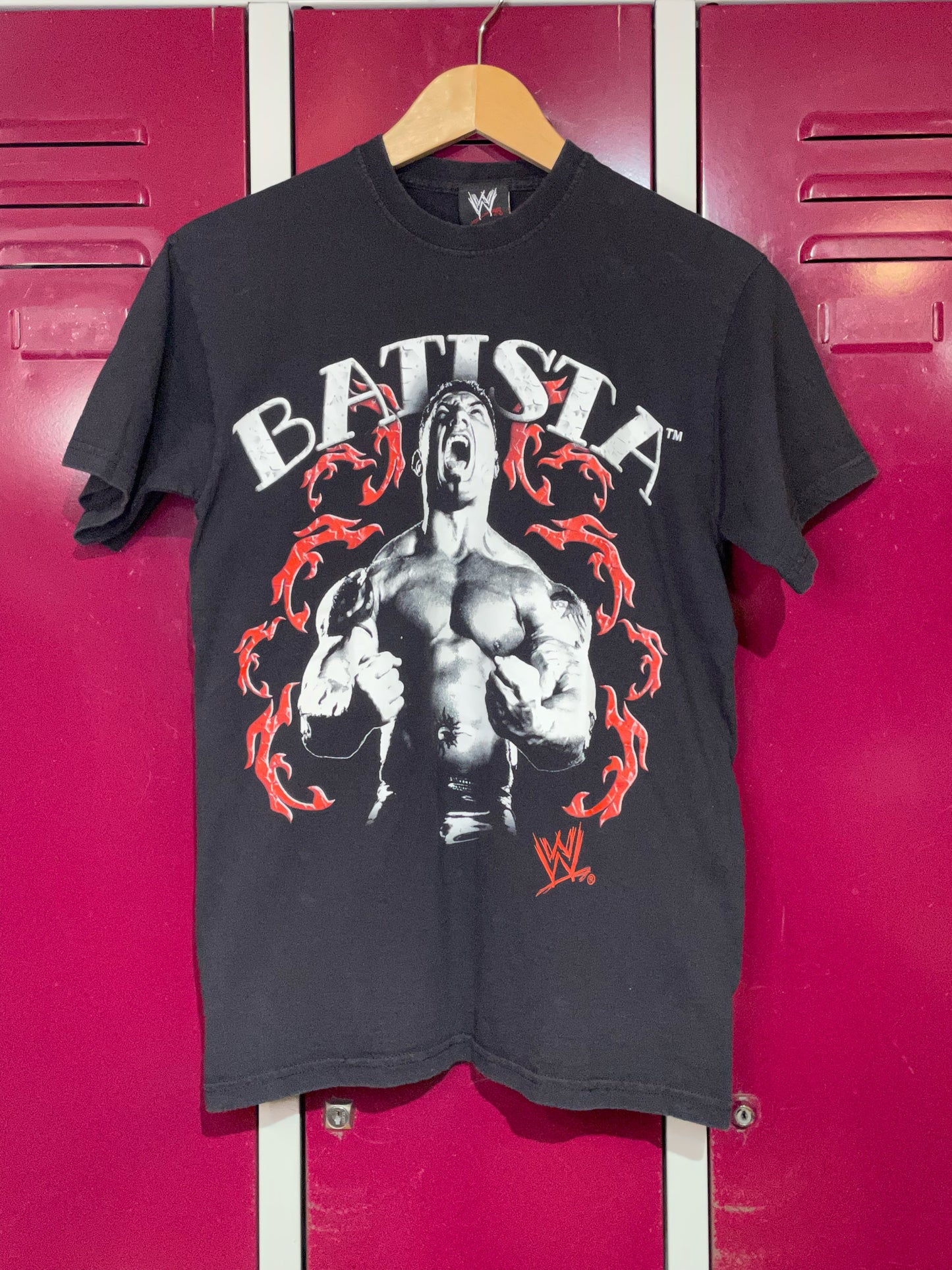 WWE DAVID BATISTA SIGNATURE 2007 T-SHIRT SZ: S