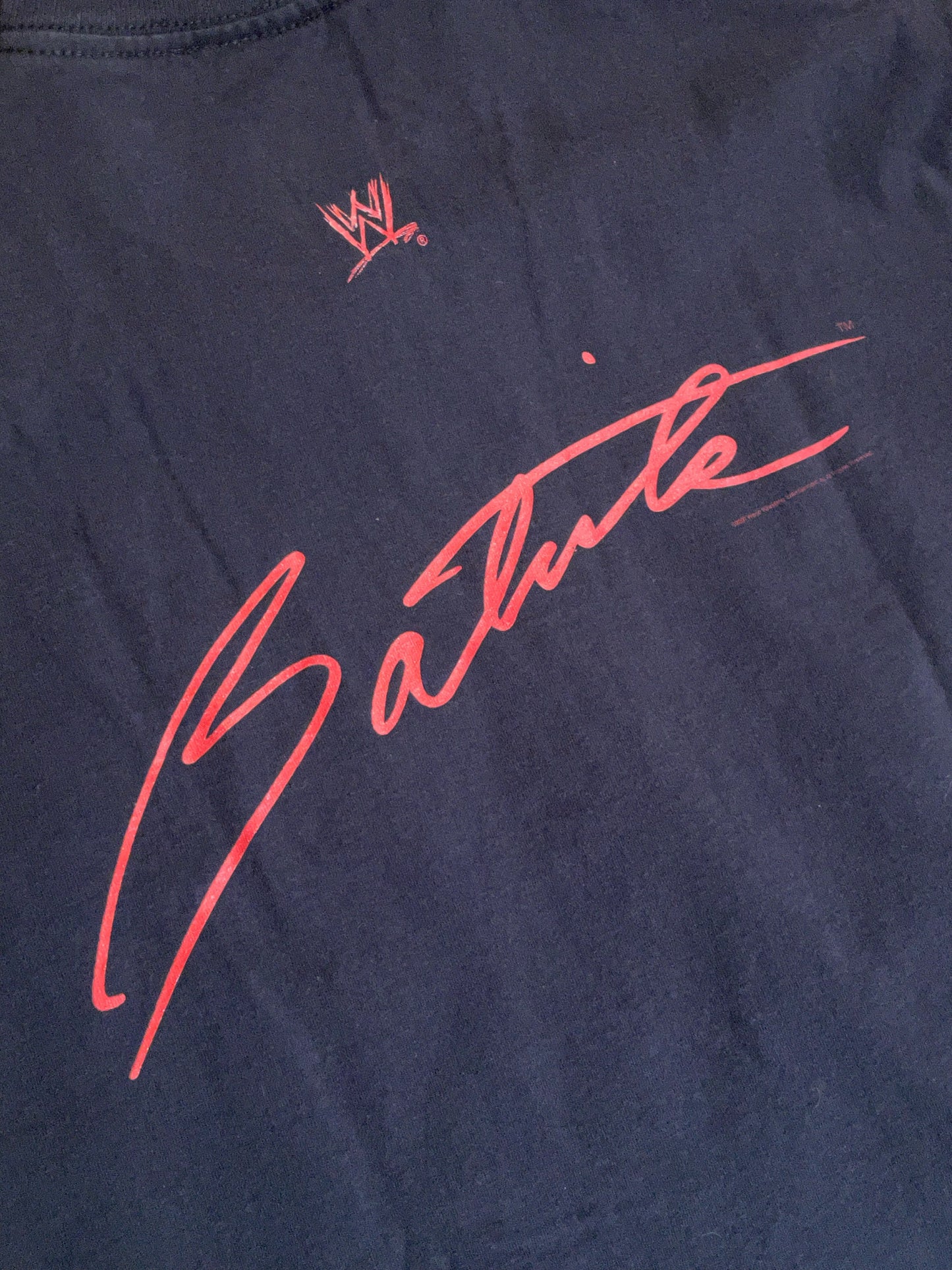 WWE DAVID BATISTA SIGNATURE 2007 T-SHIRT SZ: S
