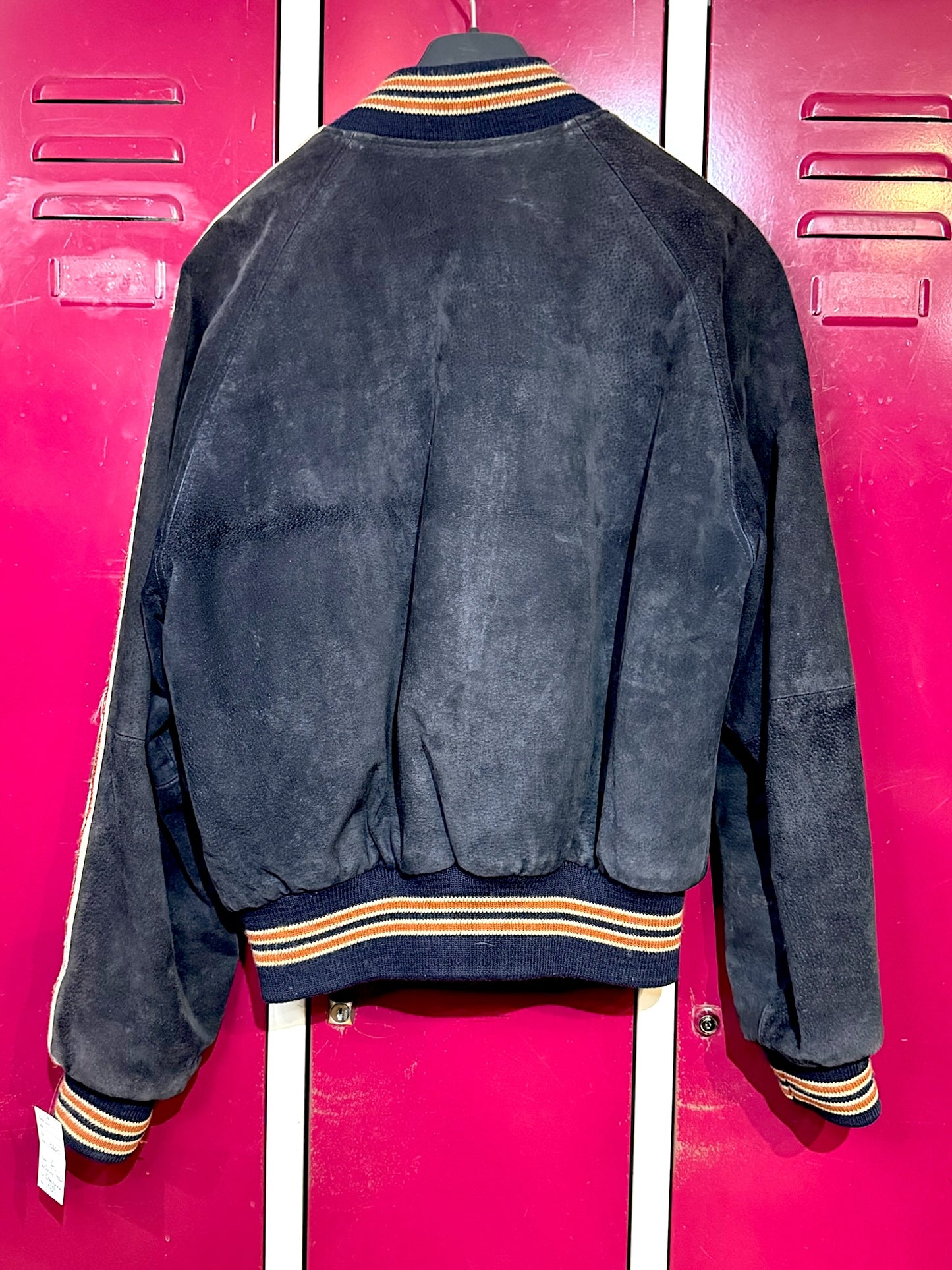 VINTAGE CHEVIGNON "COLTS" FOOTBALL LEATHER JACKET SZ: L