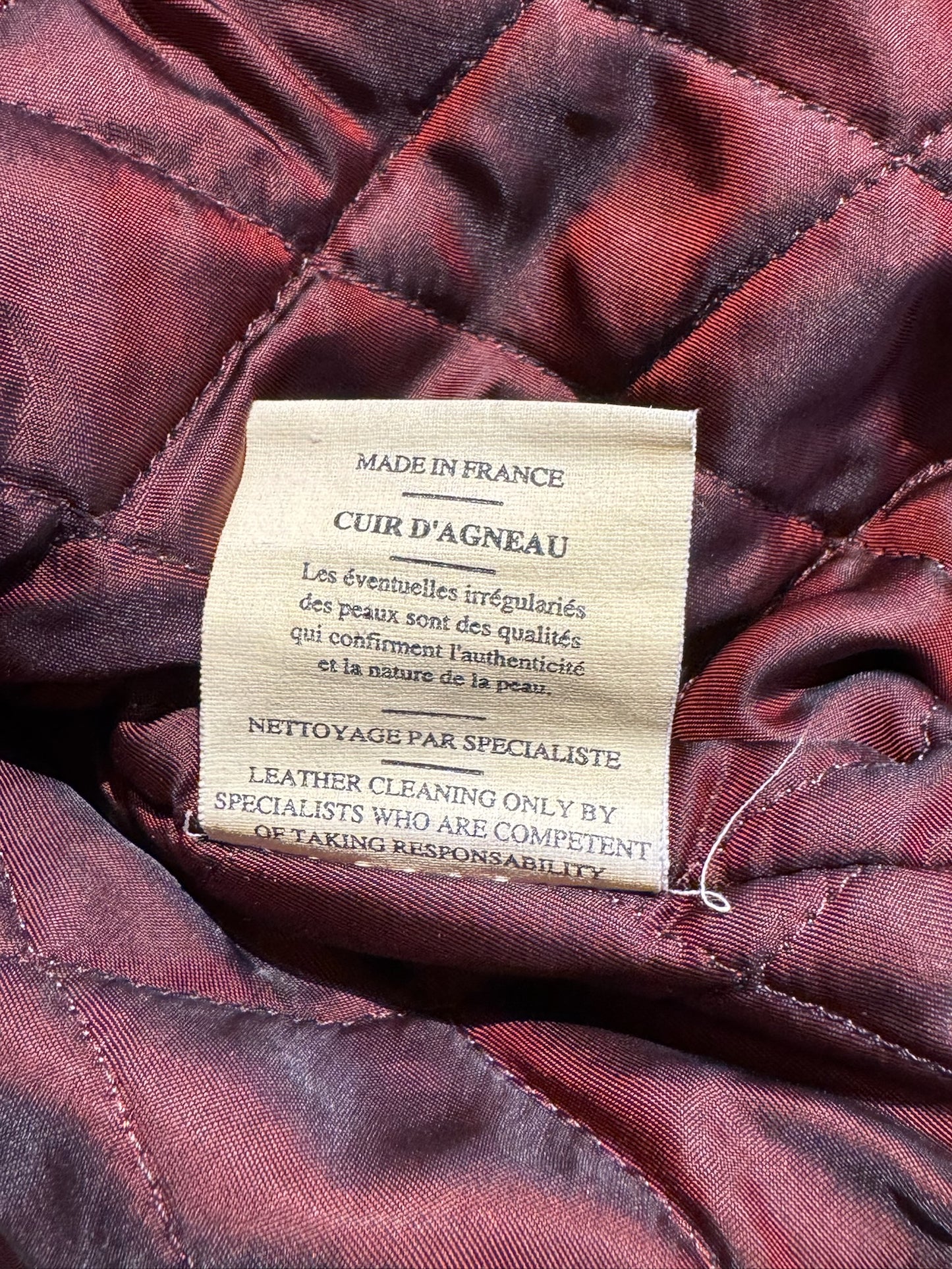 VINTAGE CHEVIGNON "COLTS" FOOTBALL LEATHER JACKET SZ: L