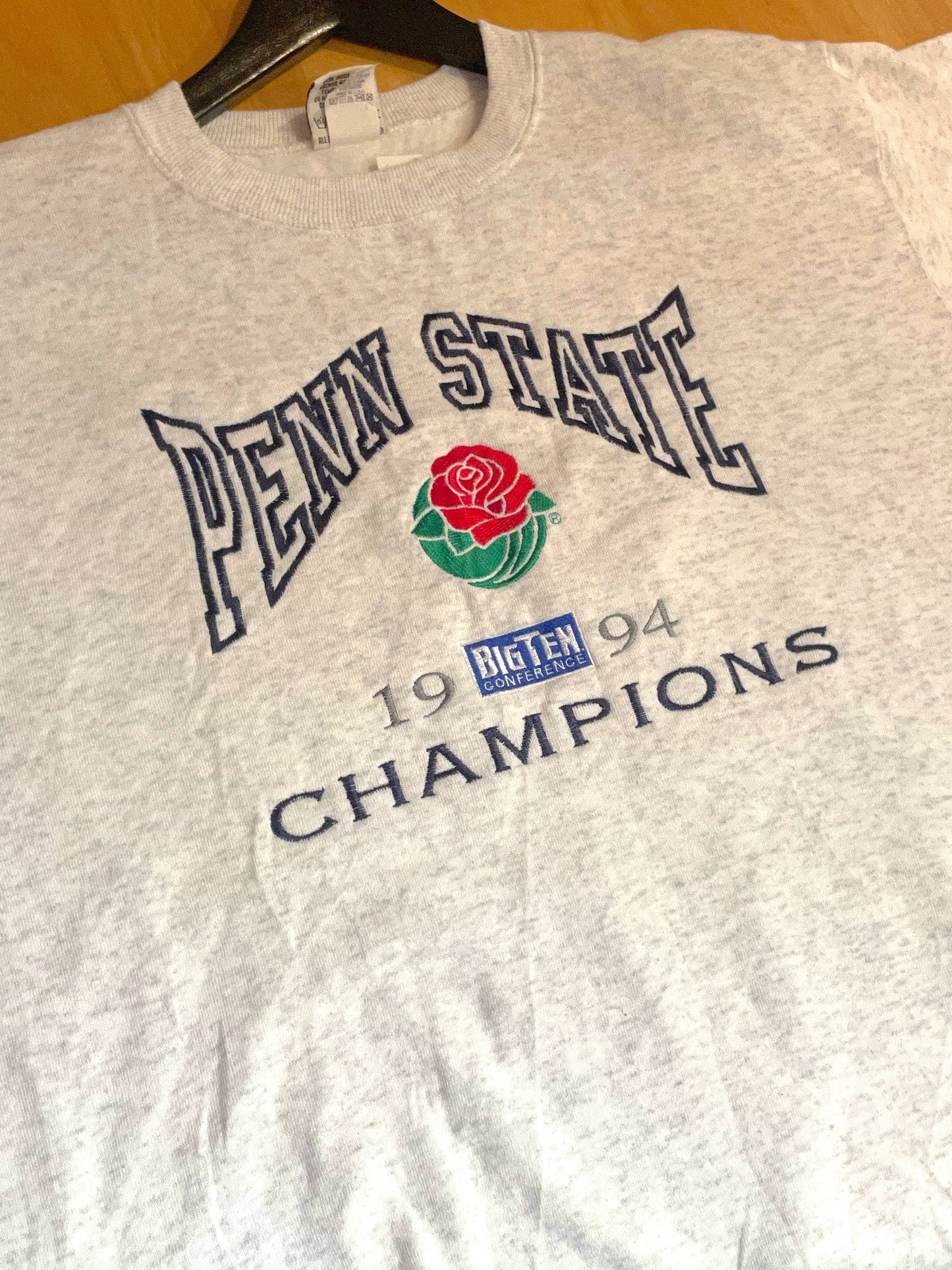 VINTAGE 1994 PENN STATE CHAMPIONS MADE IN USA CREWNECK SWEATSHIRT SZ: L