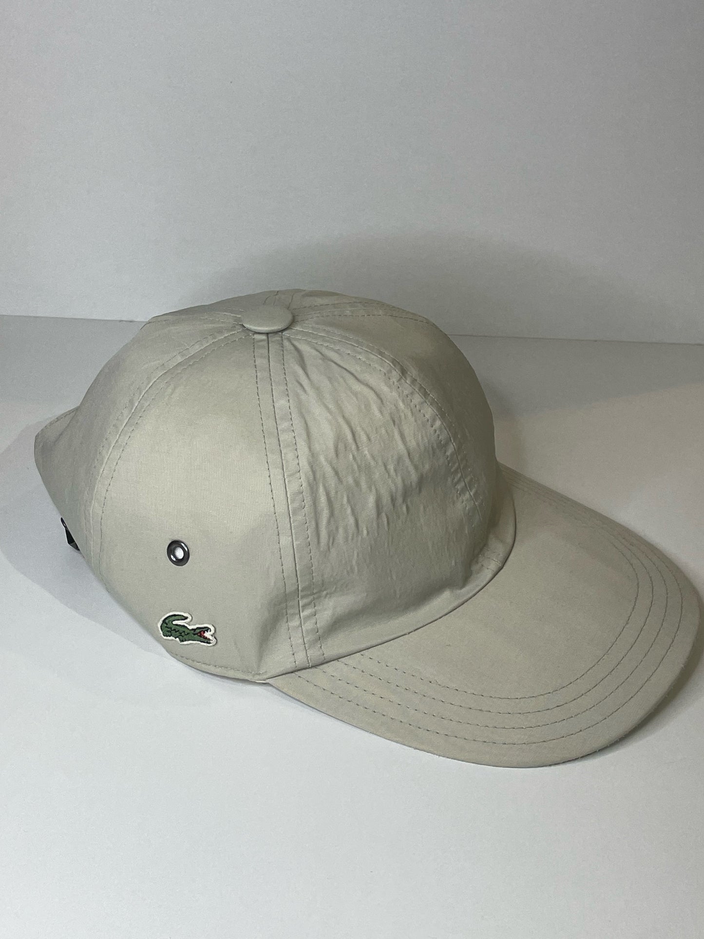 LACOSTE 6 PANEL MID 2000s SLIDEBACK CAP HAT SZ: 0
