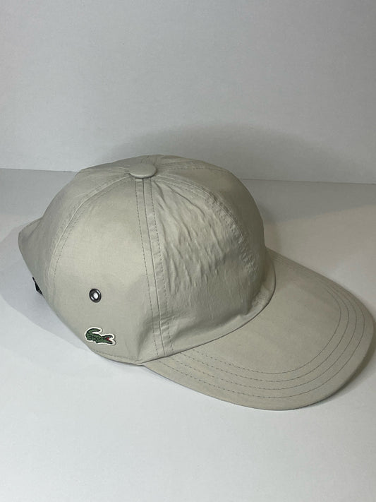 LACOSTE 6 PANEL MID 2000s SLIDEBACK CAP HAT  SZ: 0