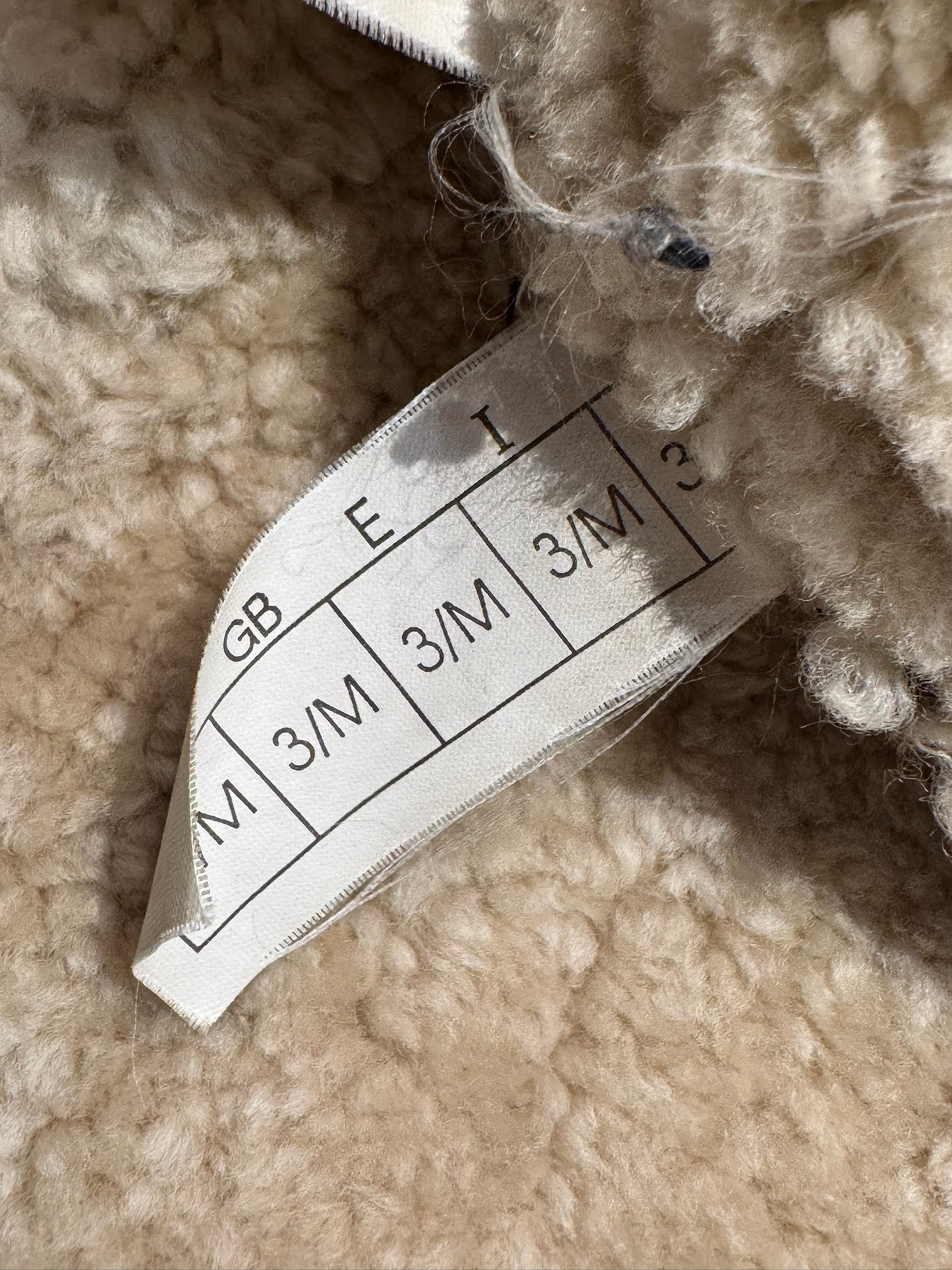 VINTAGE ORIGINAL SHEARLING BOMBARDIER SHEEPSKIN JACKET SZ: 3/M