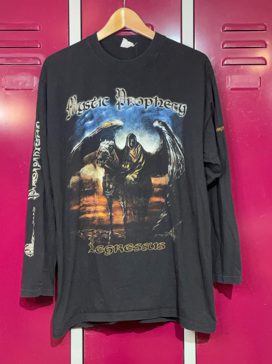 MYSTIC PROPHECY "REGRESSUS" 2003 MUSIC BAND LONG SLEEVE T-SHIRT  SZ: M