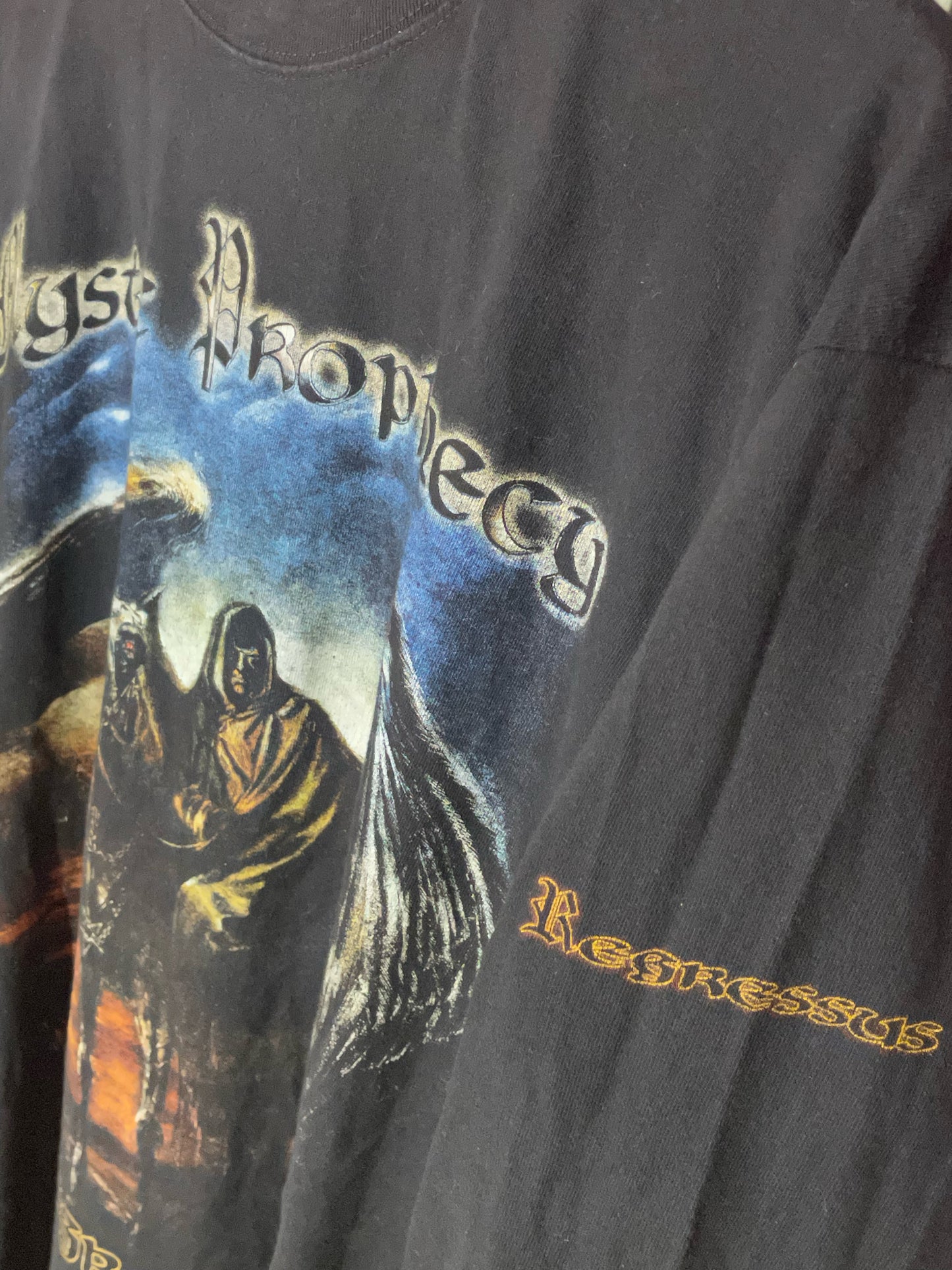 MYSTIC PROPHECY "REGRESSUS" 2003 MUSIC BAND LONG SLEEVE T-SHIRT SZ: M