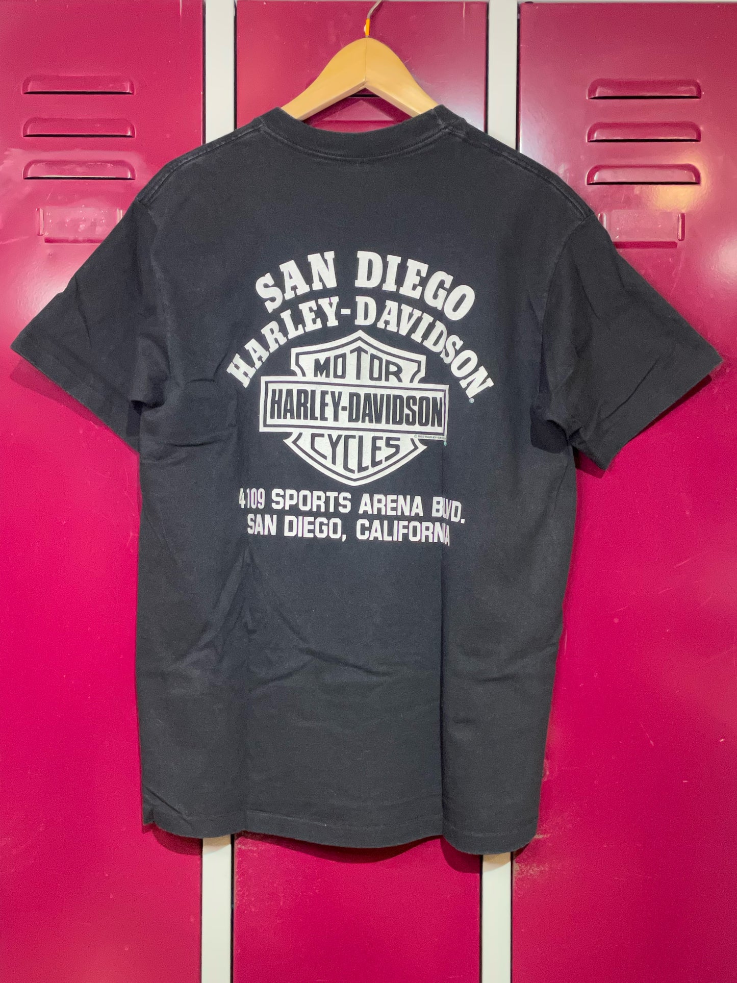 VINTAGE 1991 BALD EAGLE HARLEY DAVIDSON MOTOR CYCLES T-SHIRT  SZ: L