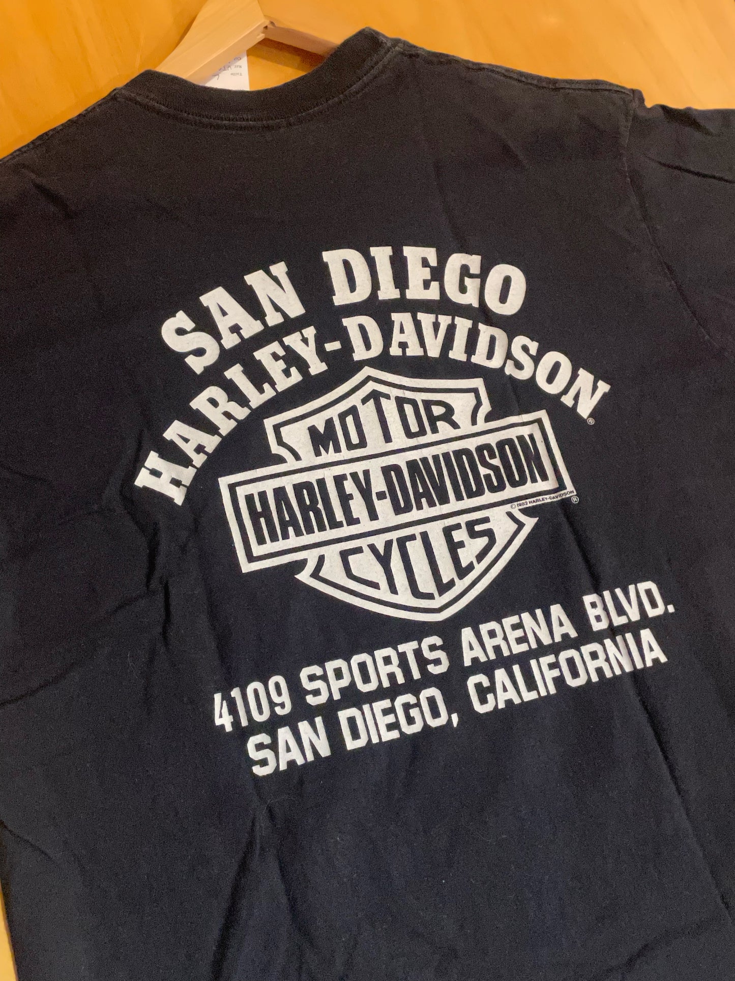 VINTAGE 1991 BALD EAGLE HARLEY DAVIDSON MOTOR CYCLES T-SHIRT  SZ: L