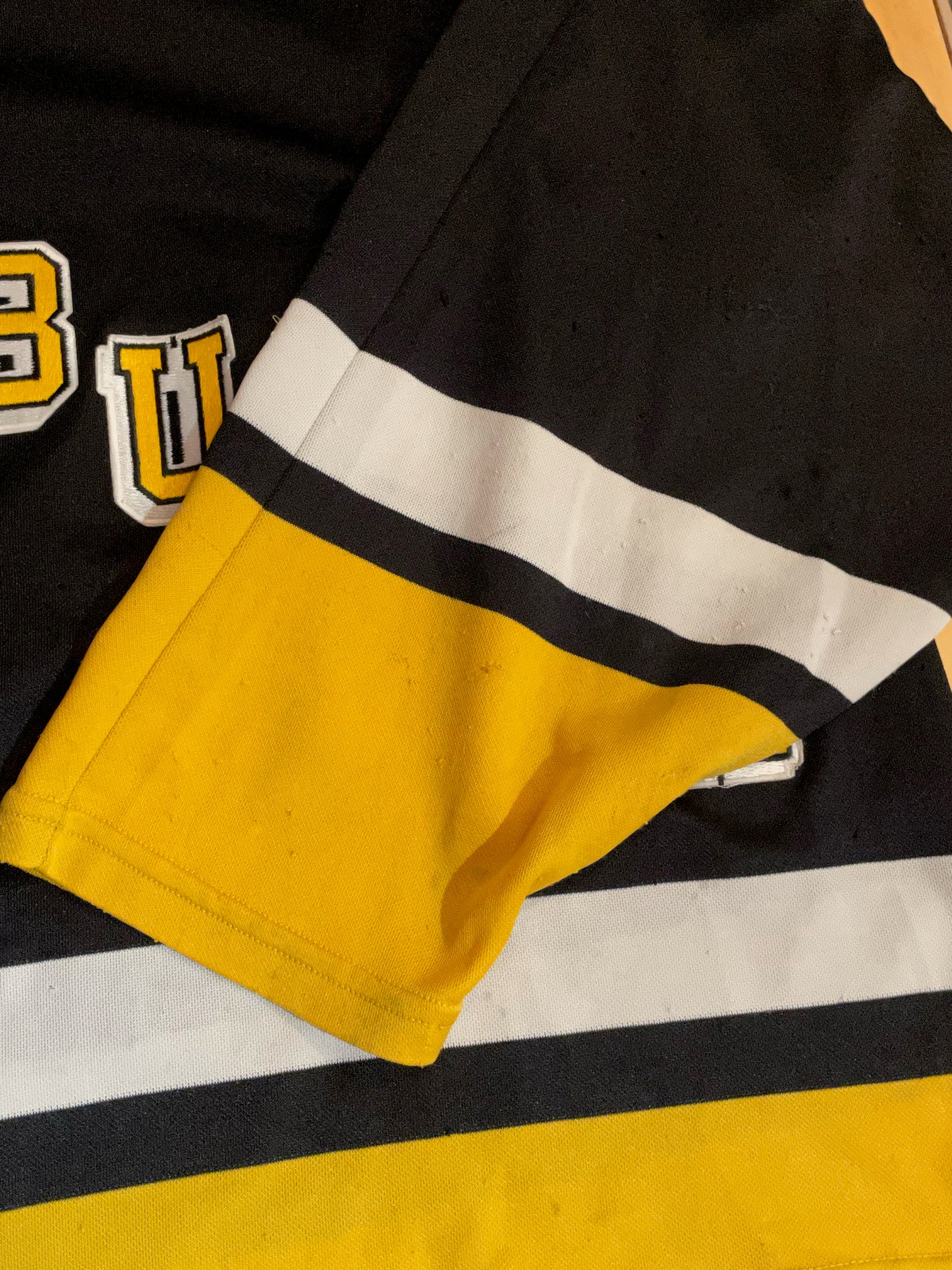 VINTAGE BAUER PTTSBURGH PENGUINS NHL HOCKEY JERSEY SZ: L/XL