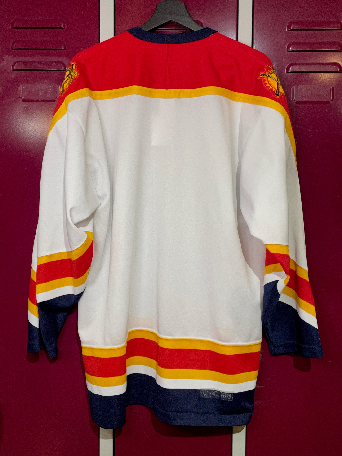 VINTAGE 90s CCM FLORIDA PANTHERS NHL HOCKEY JERSEY SZ: XL