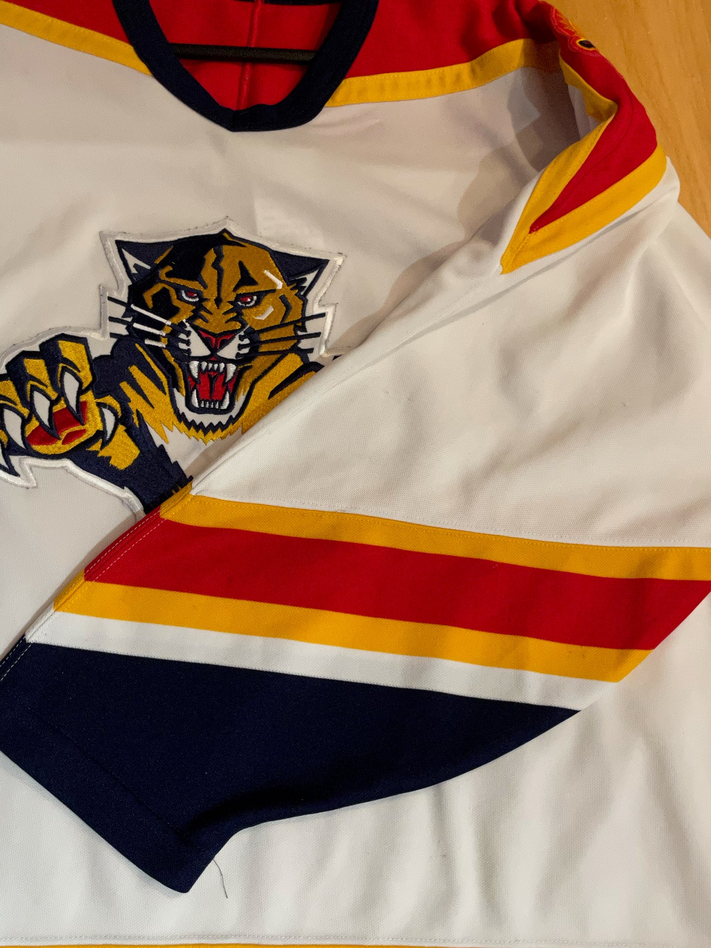 VINTAGE 90s CCM FLORIDA PANTHERS NHL HOCKEY JERSEY SZ: XL