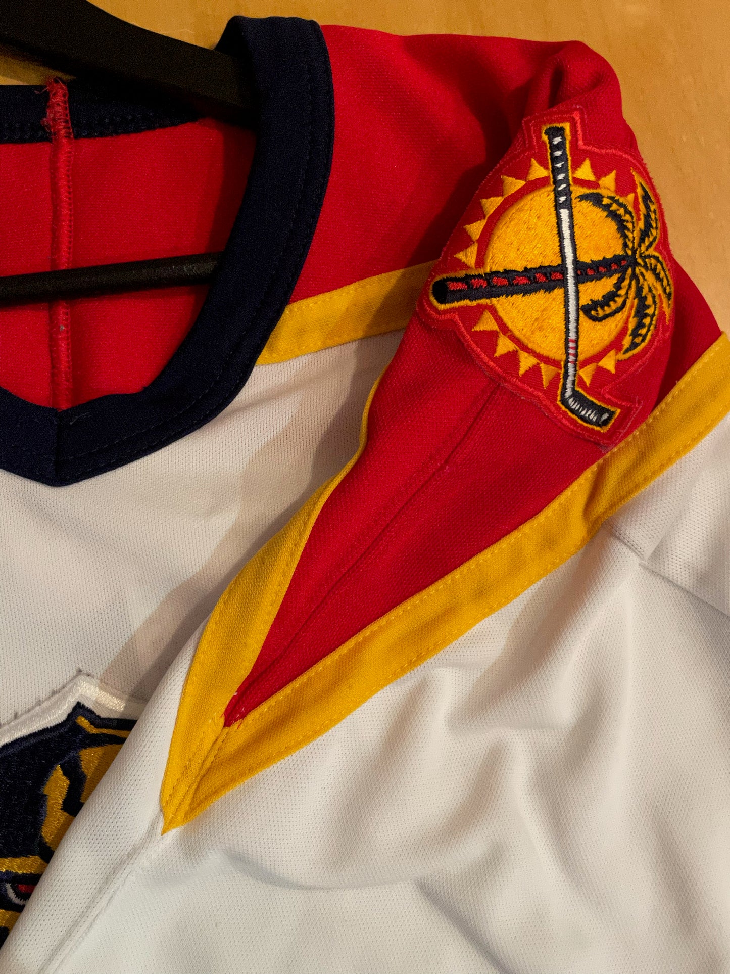 VINTAGE 90s CCM FLORIDA PANTHERS NHL HOCKEY JERSEY SZ: XL