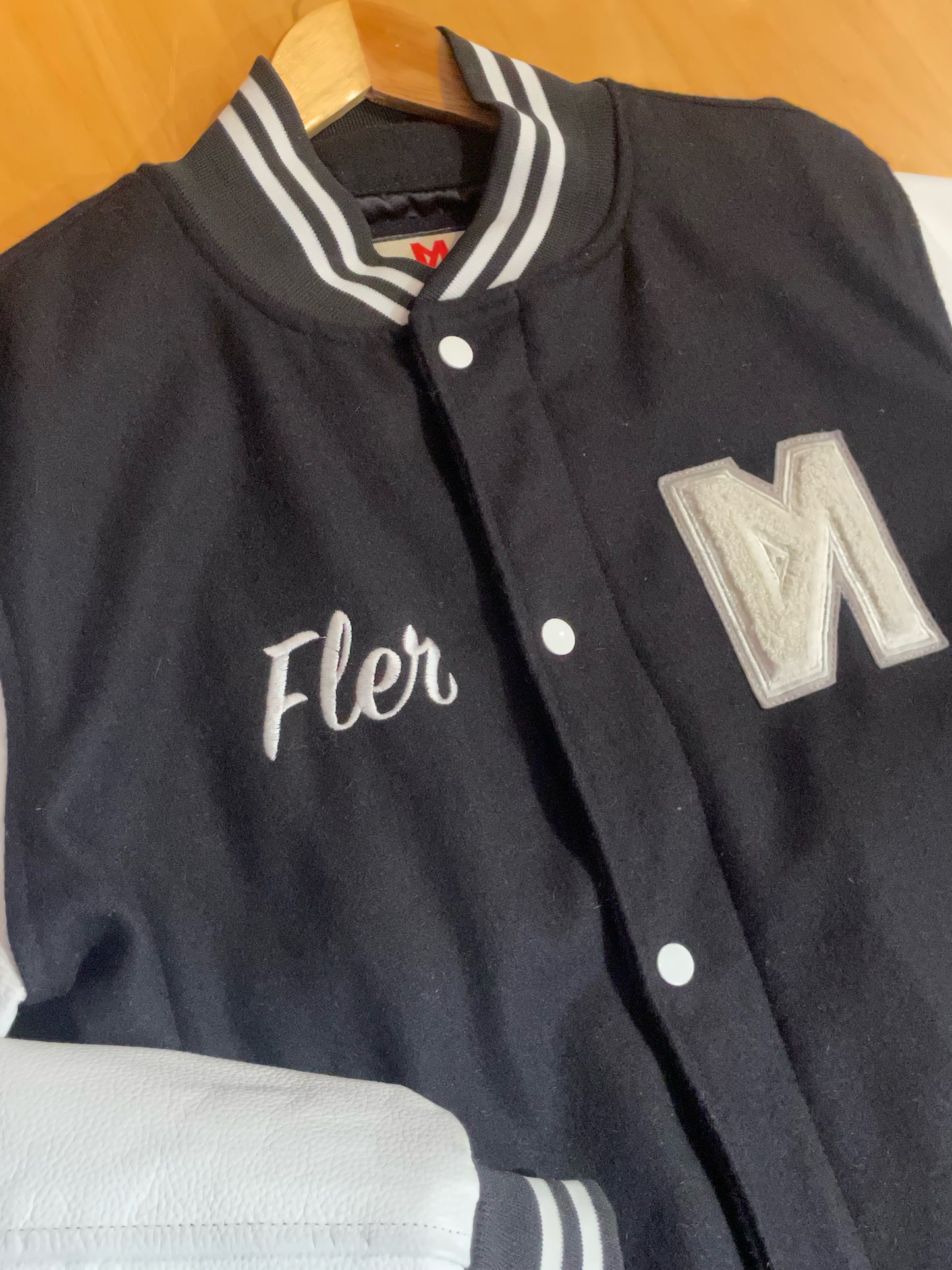 THE FIRST REAL BRAND BRAND NEW VARSITY JACKET SZ: L