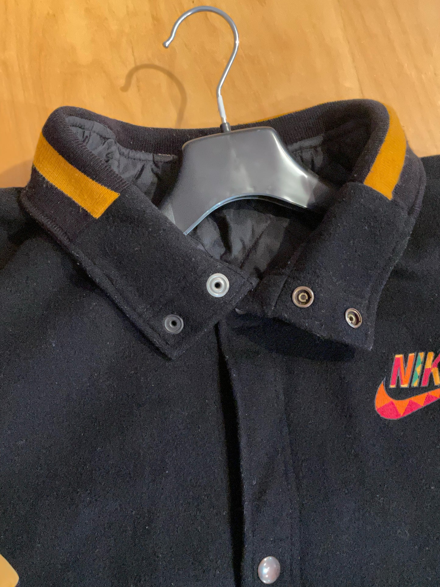 VINTAGE 90s NIKE URBAN JUNGLE SPIKE LEE "JUST DO IT" VARSITY JACKET SZ: L