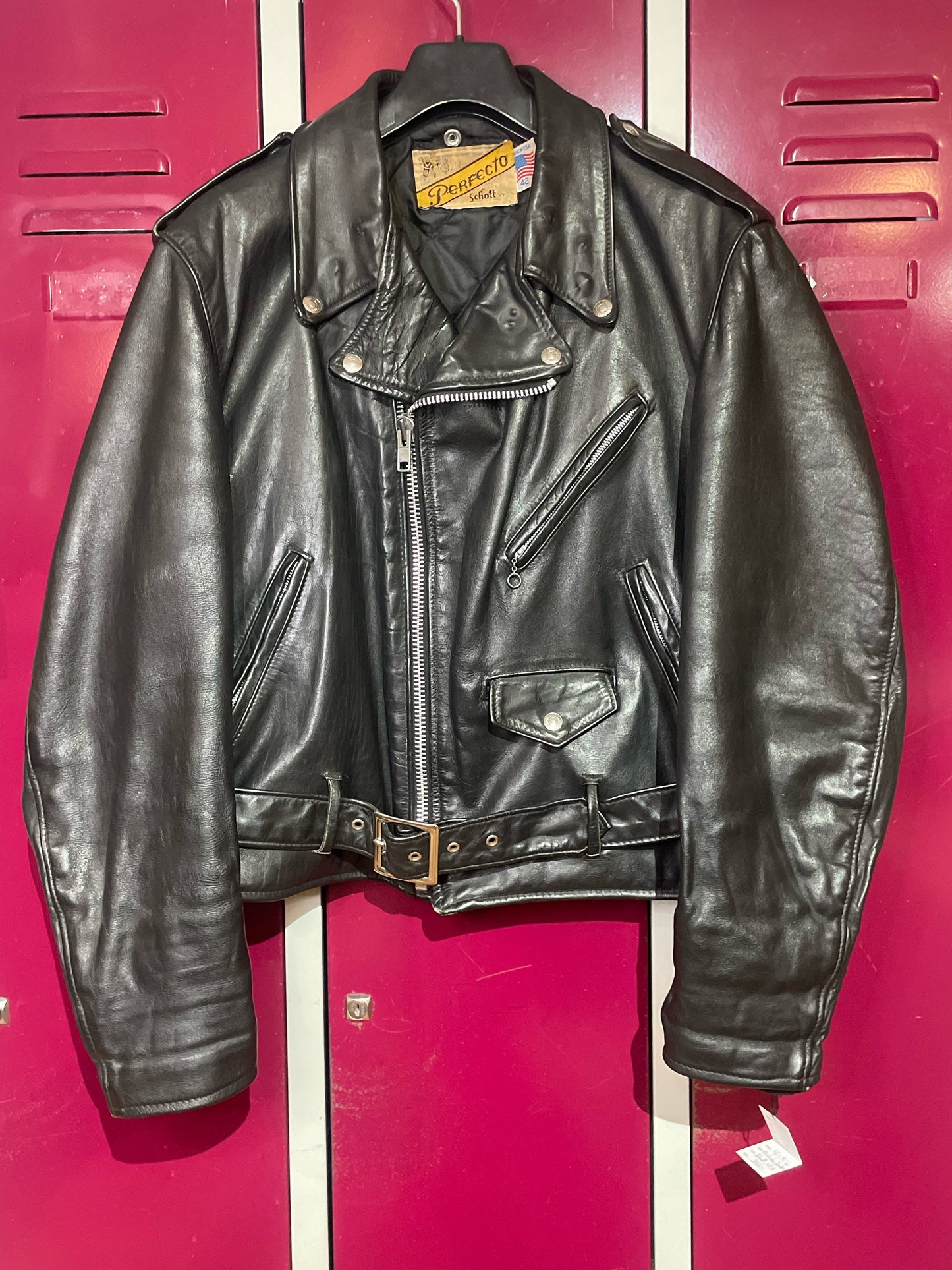 VINTAGE 80s/90s SCHOTT PERFECTO 618 LEATHER JACKET SZ: 42 = M/L