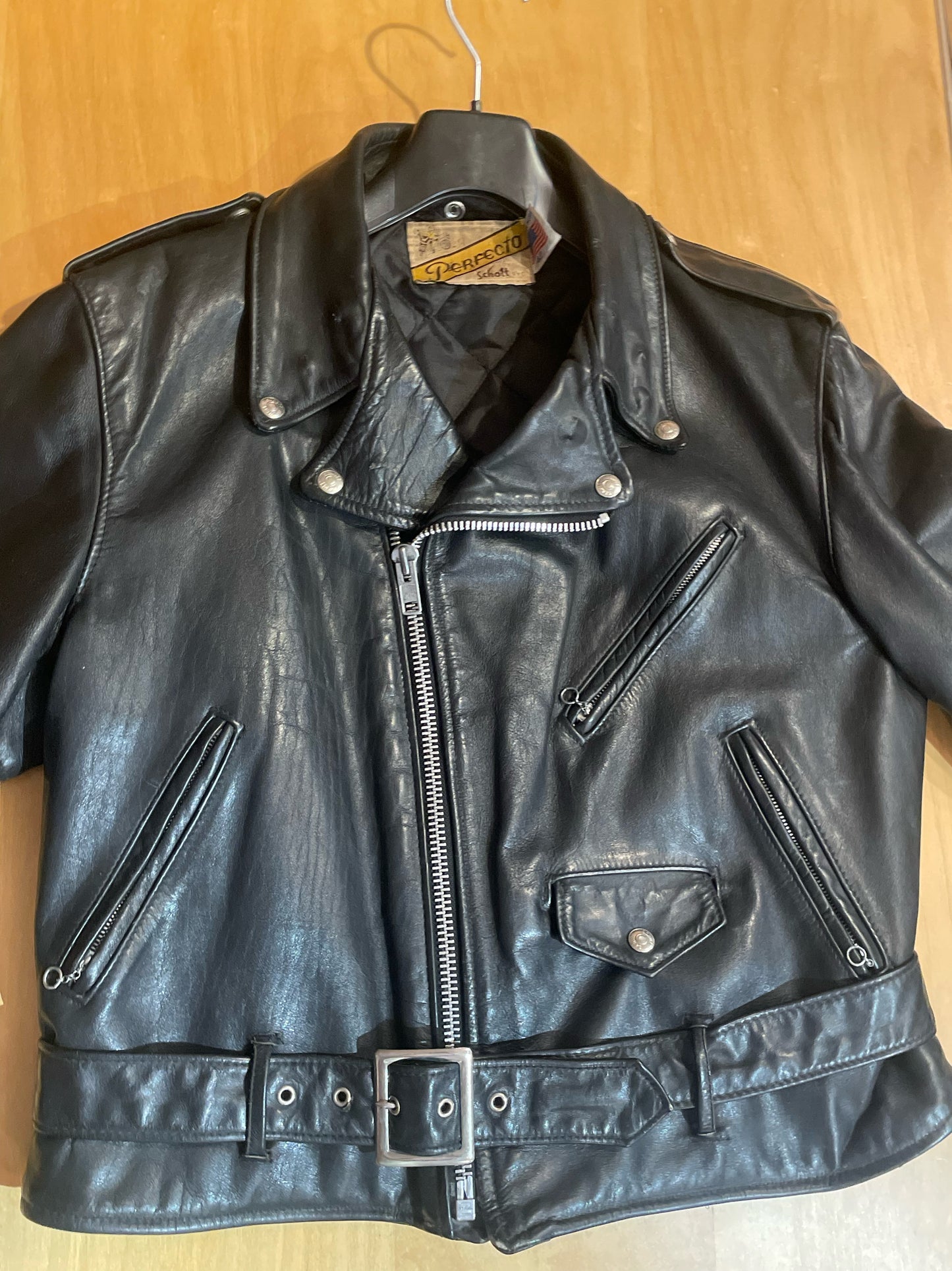 VINTAGE 80s/90s SCHOTT PERFECTO 618 LEATHER JACKET SZ: 42 = M/L