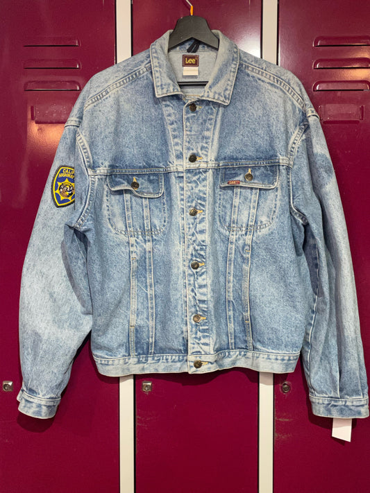 VINTAGE 80s LEE RIDER DENIM JACKET  SZ: L
