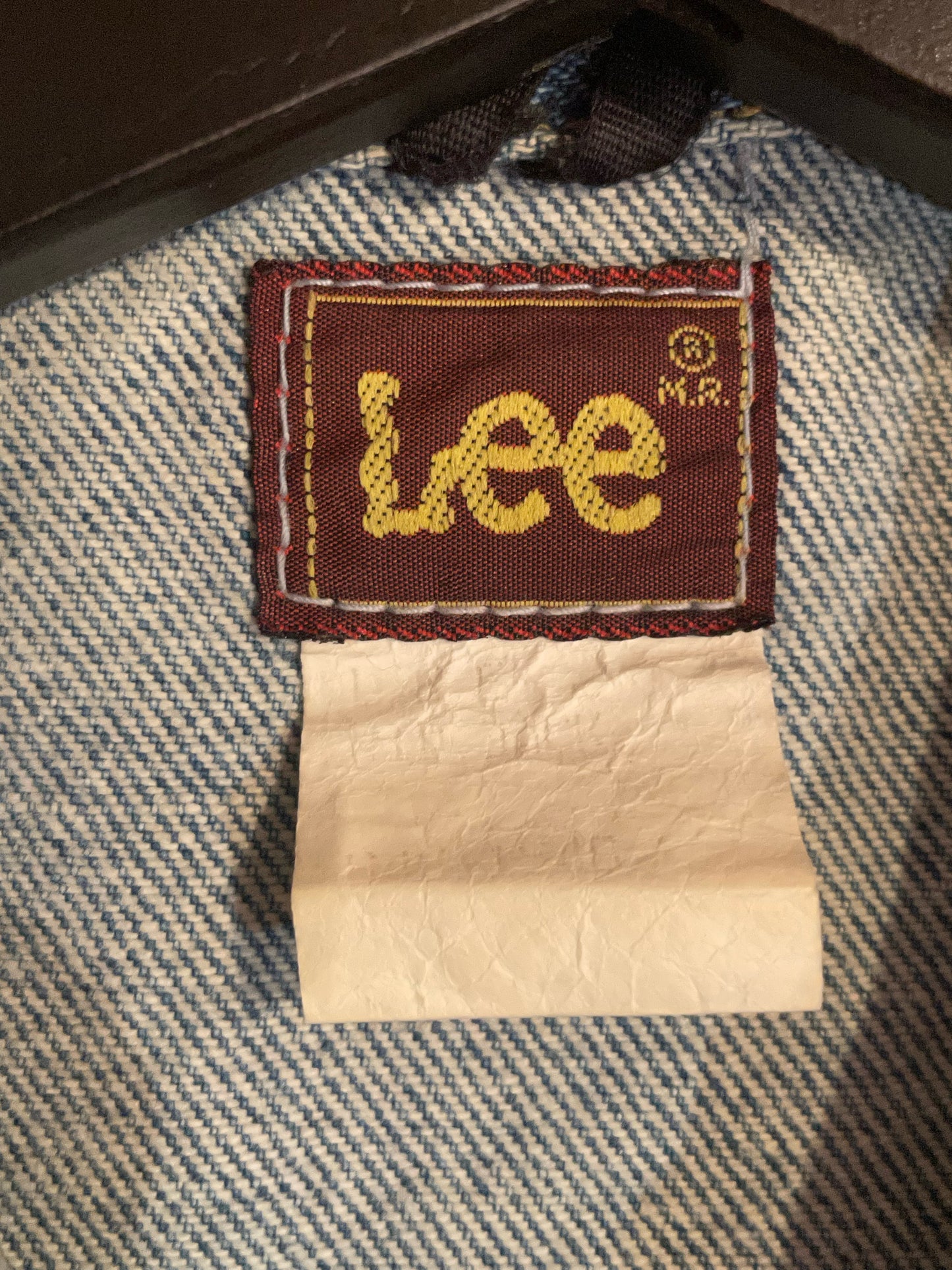 VINTAGE 80s LEE RIDER DENIM JACKET SZ: L