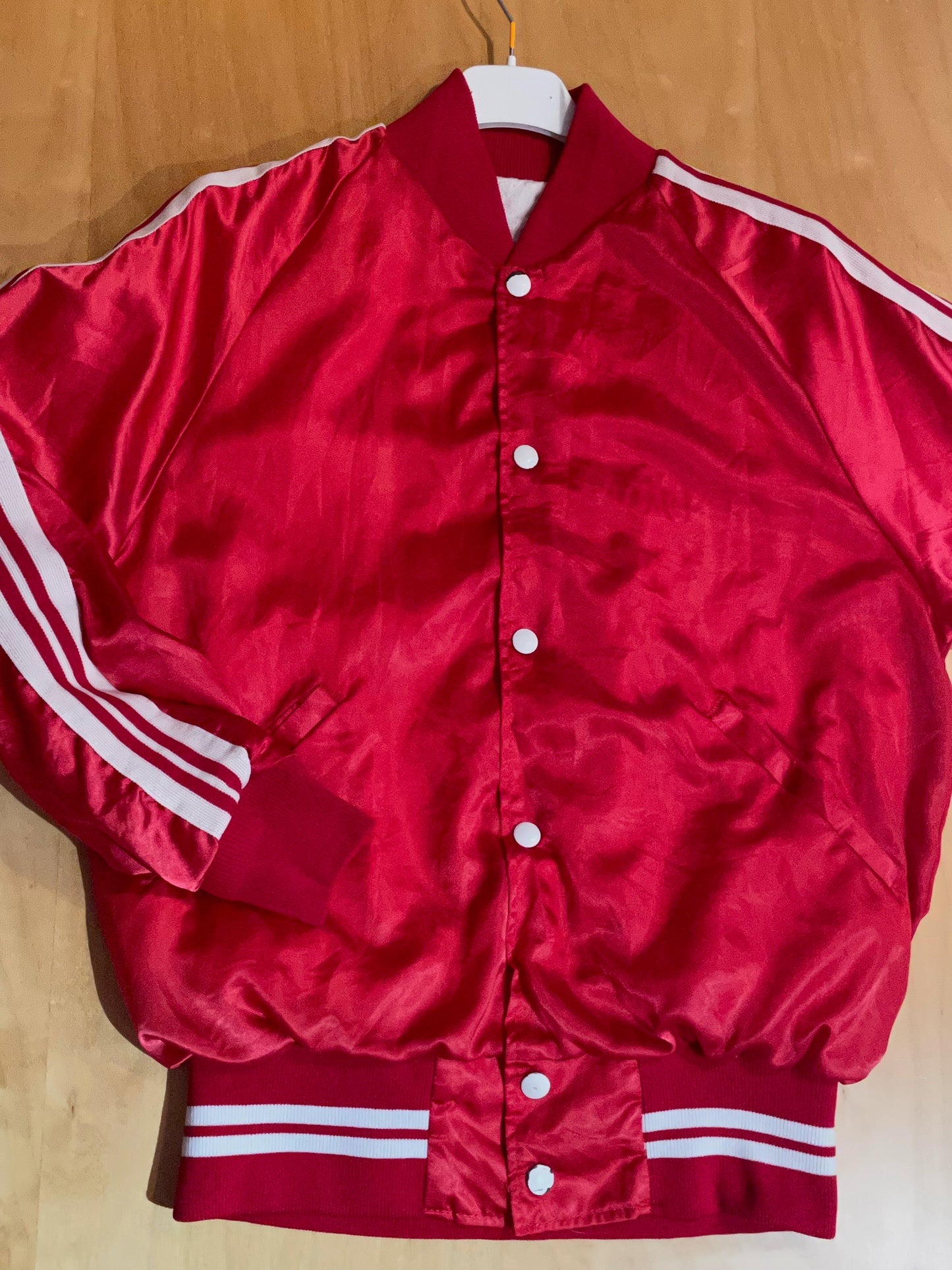 VINTAGE BIKE BY SOUTHERN ATHLETIC SATIN JACKET SZ: S