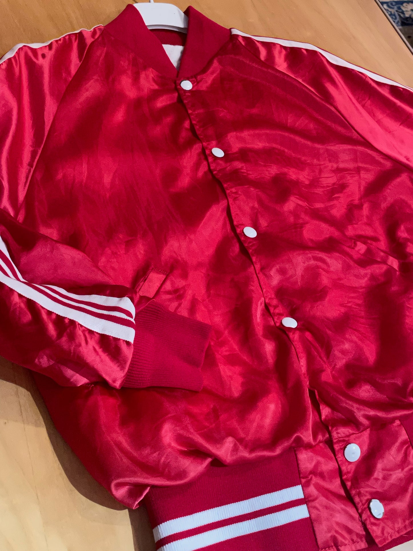 VINTAGE BIKE BY SOUTHERN ATHLETIC SATIN JACKET SZ: S