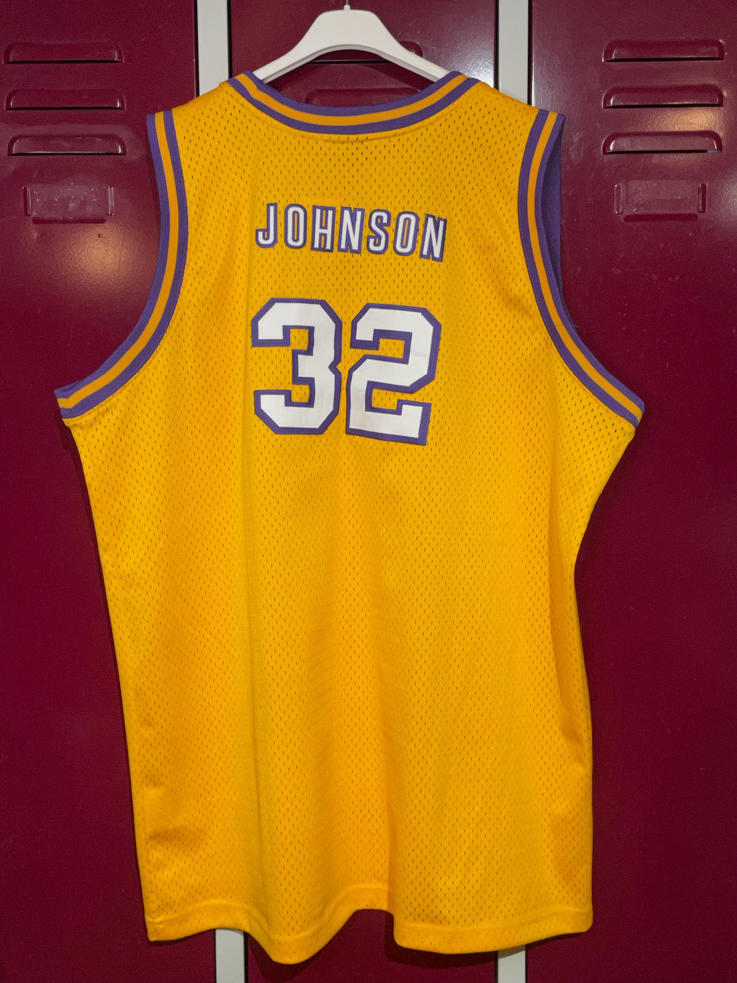 RETRO CHAMPION LOS ANGELES LAKERS "MAGIC JOHNSON" NBA JERSEY SZ: XXL