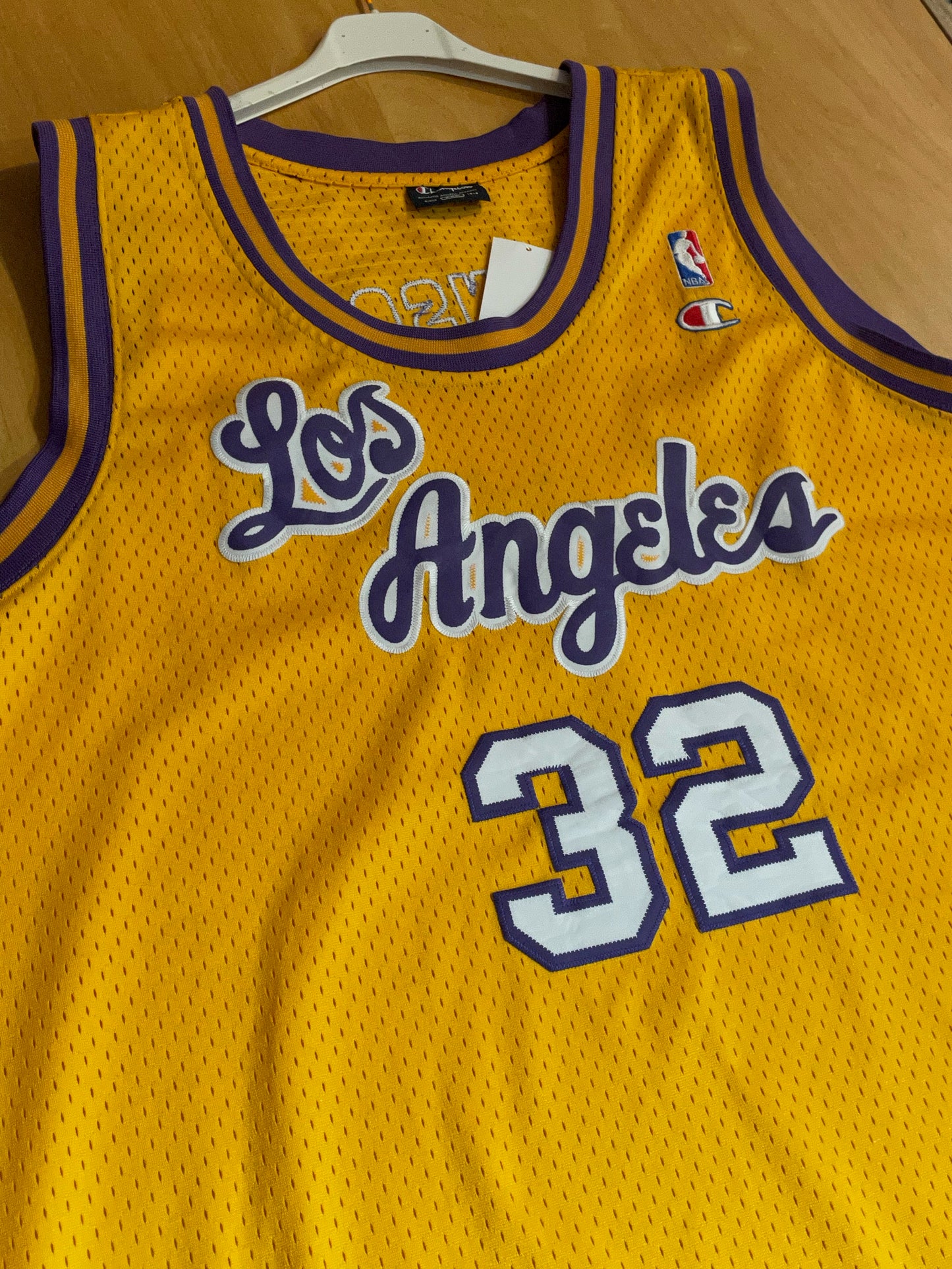 RETRO CHAMPION LOS ANGELES LAKERS "MAGIC JOHNSON" NBA JERSEY SZ: XXL