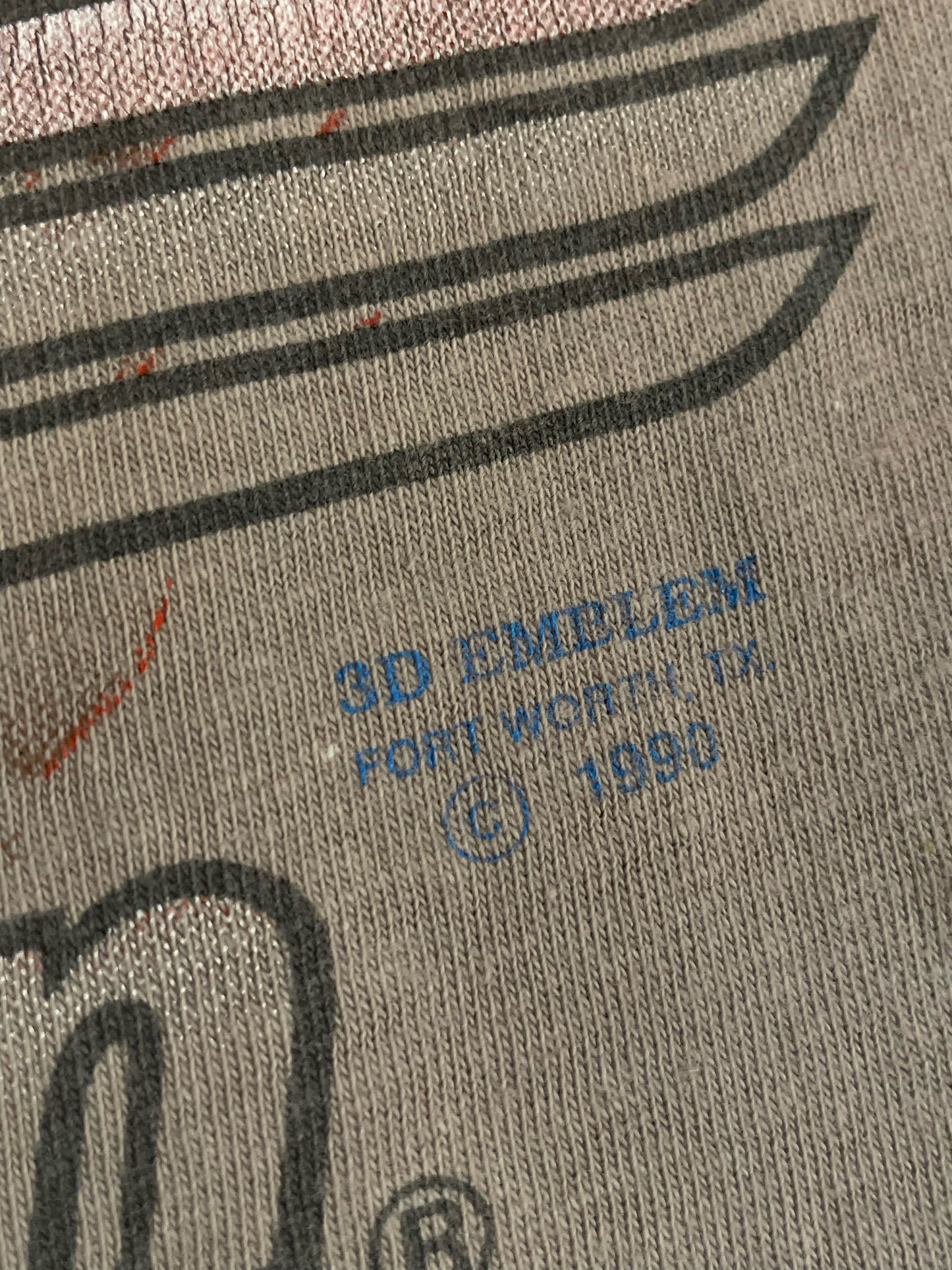 VINTAGE 1990 3D EMBLEM HARLEY DAVIDSON MOTORCYCLES T-SHIRT  SZ: XL