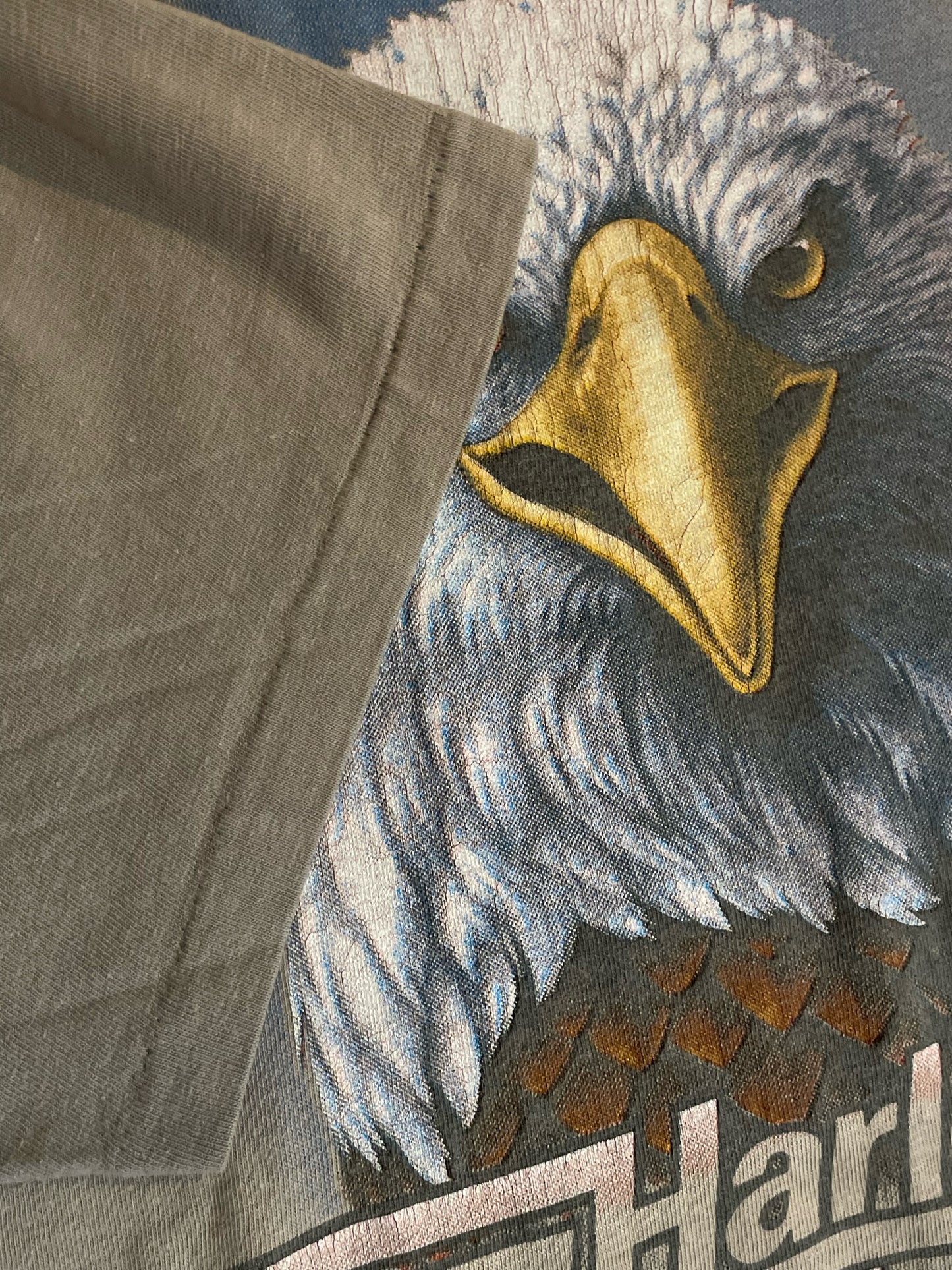 VINTAGE 1990 3D EMBLEM HARLEY DAVIDSON MOTORCYCLES T-SHIRT  SZ: XL