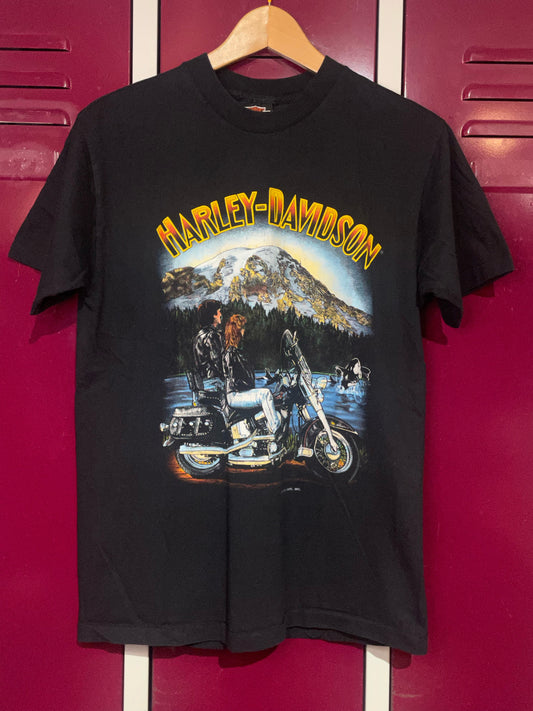VINTAGE 1991 HARLEY DAVIDSON "COUNTRYSIDE" MOTORCYCLES T-SHIRT  SZ: M