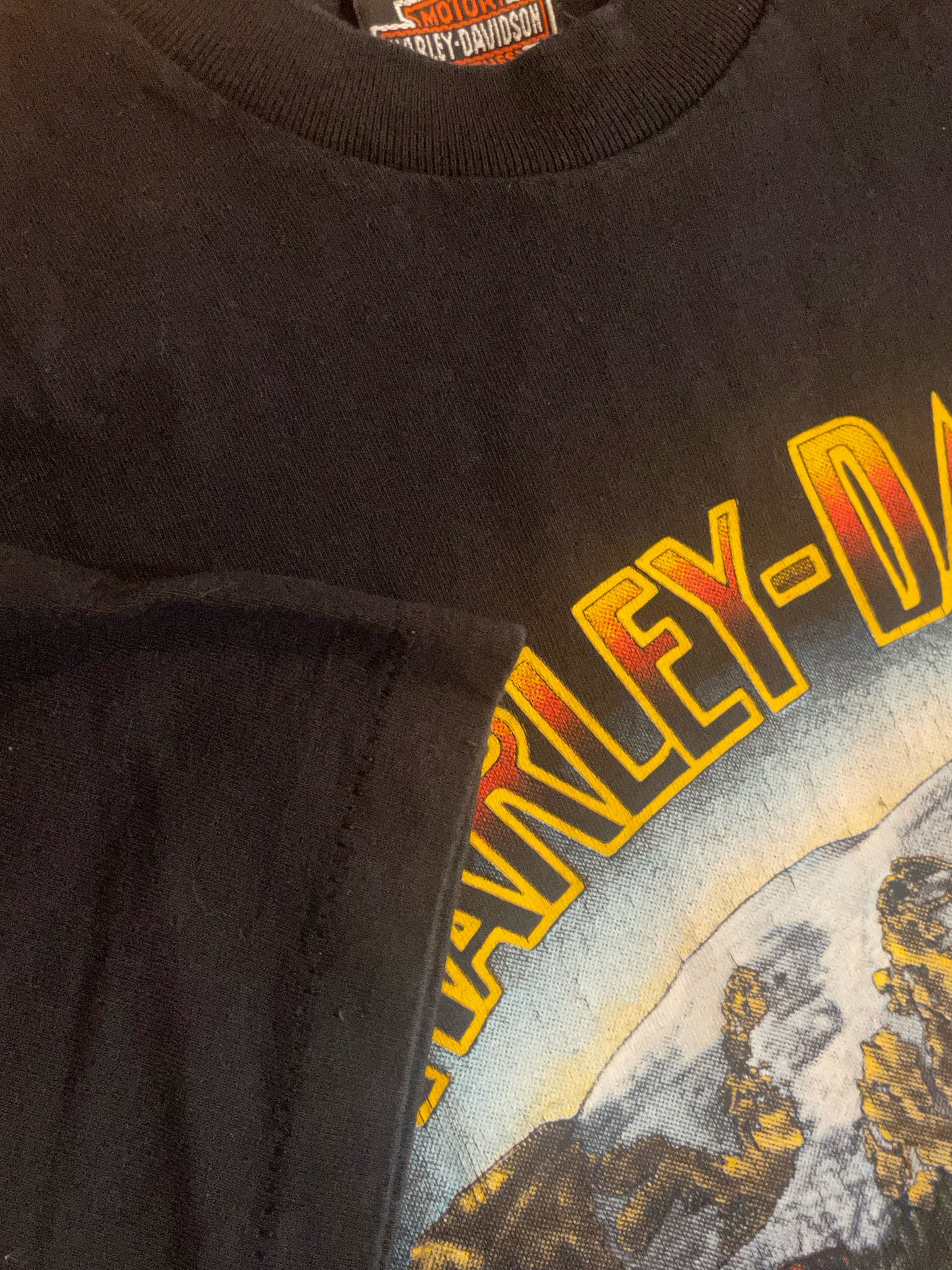 VINTAGE 1991 HARLEY DAVIDSON "COUNTRYSIDE" MOTORCYCLES T-SHIRT  SZ: M