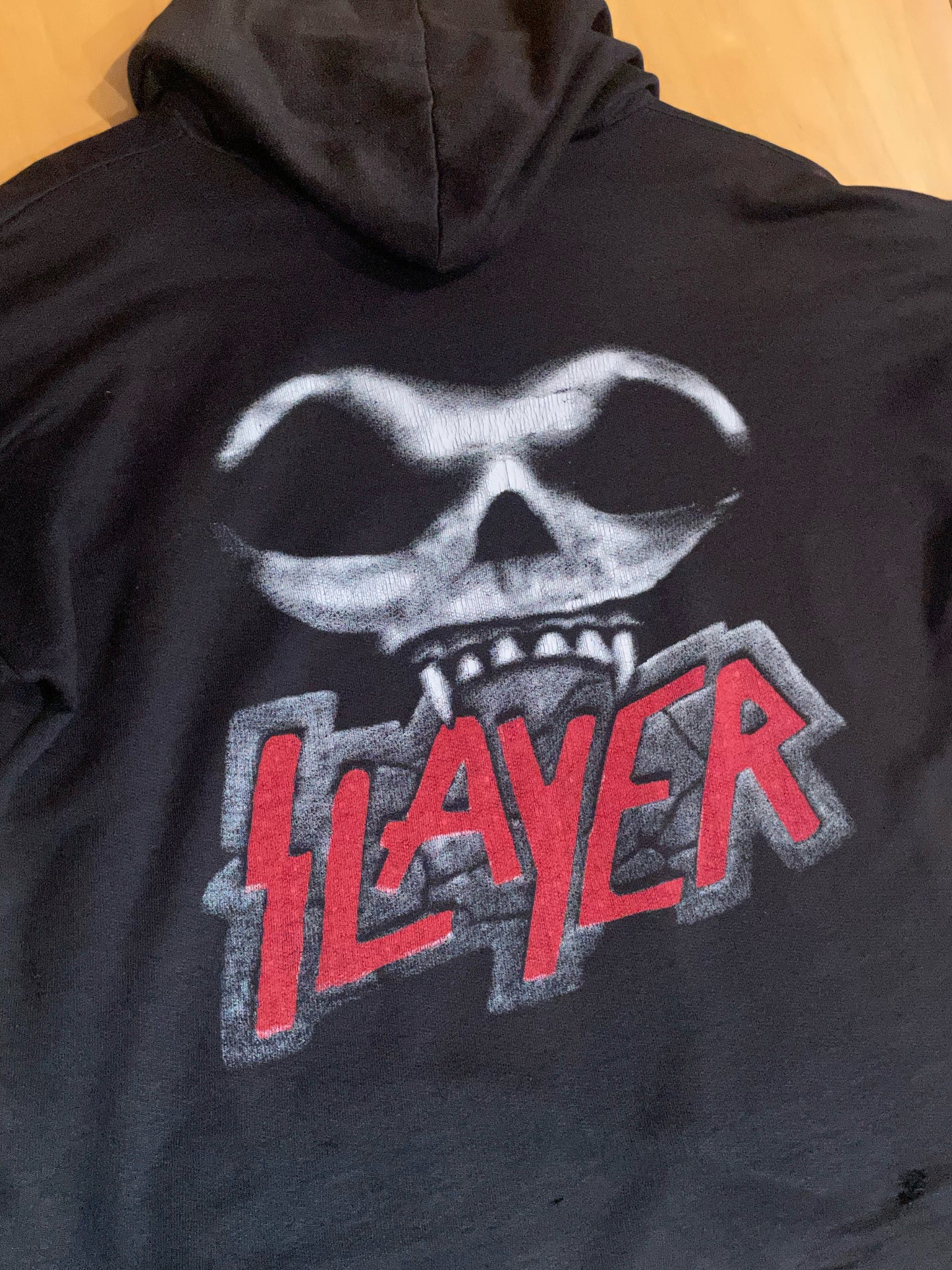 VINTAGE 90s SLAYER MUSICBAND HOODIE SZ: M